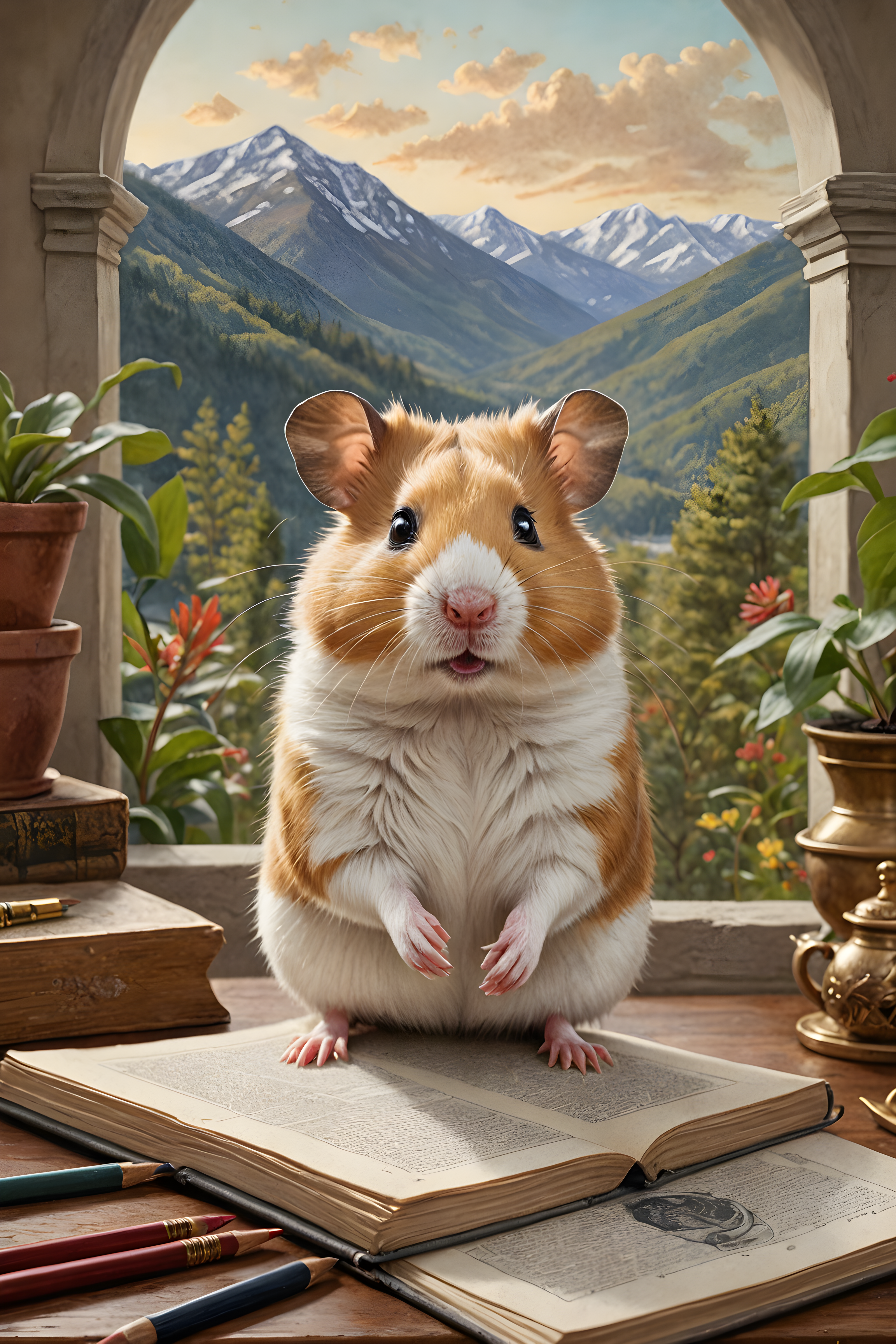 Hamster — Pencil Sketch (Luxury)