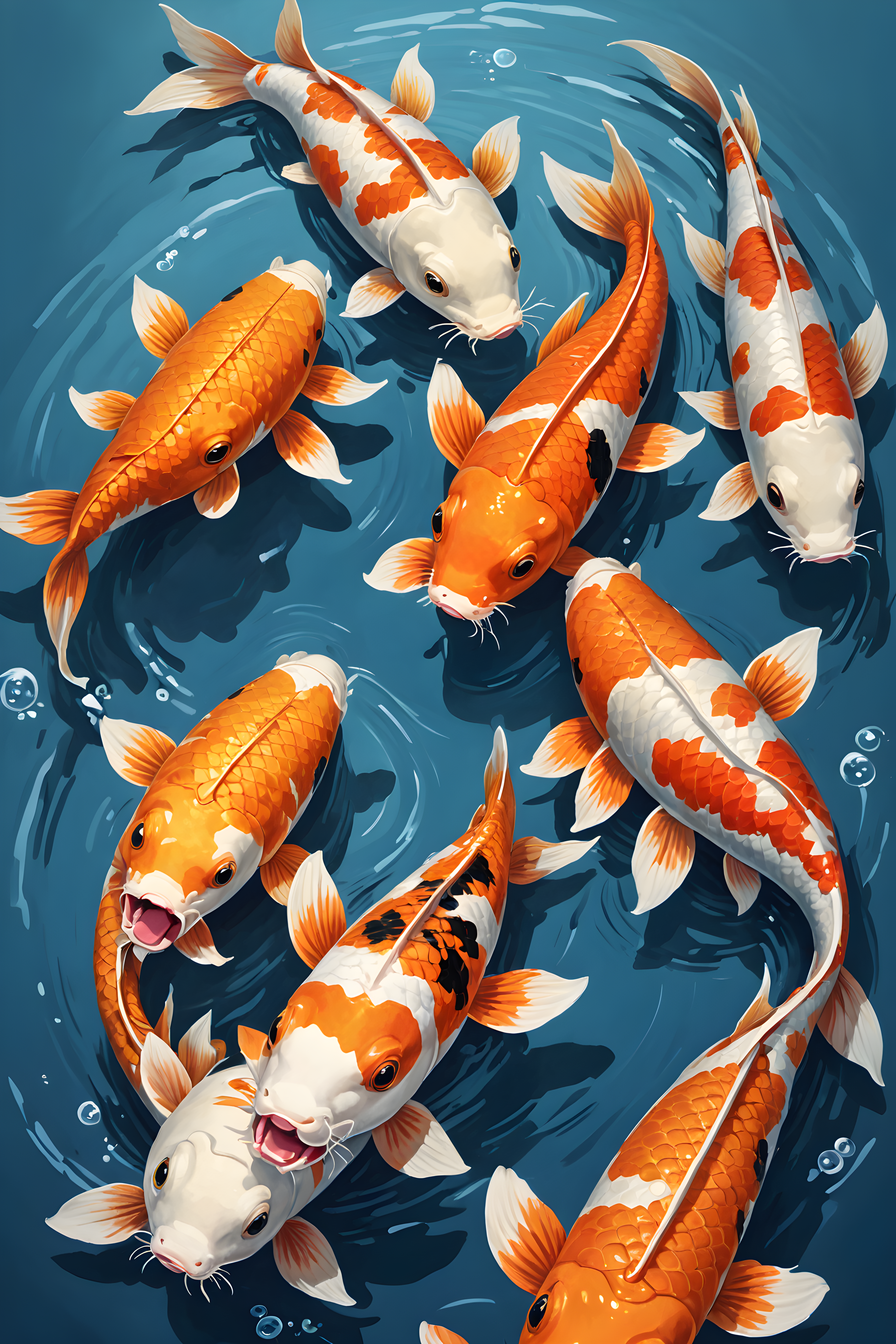 Koi Fish — Funny (Happy)