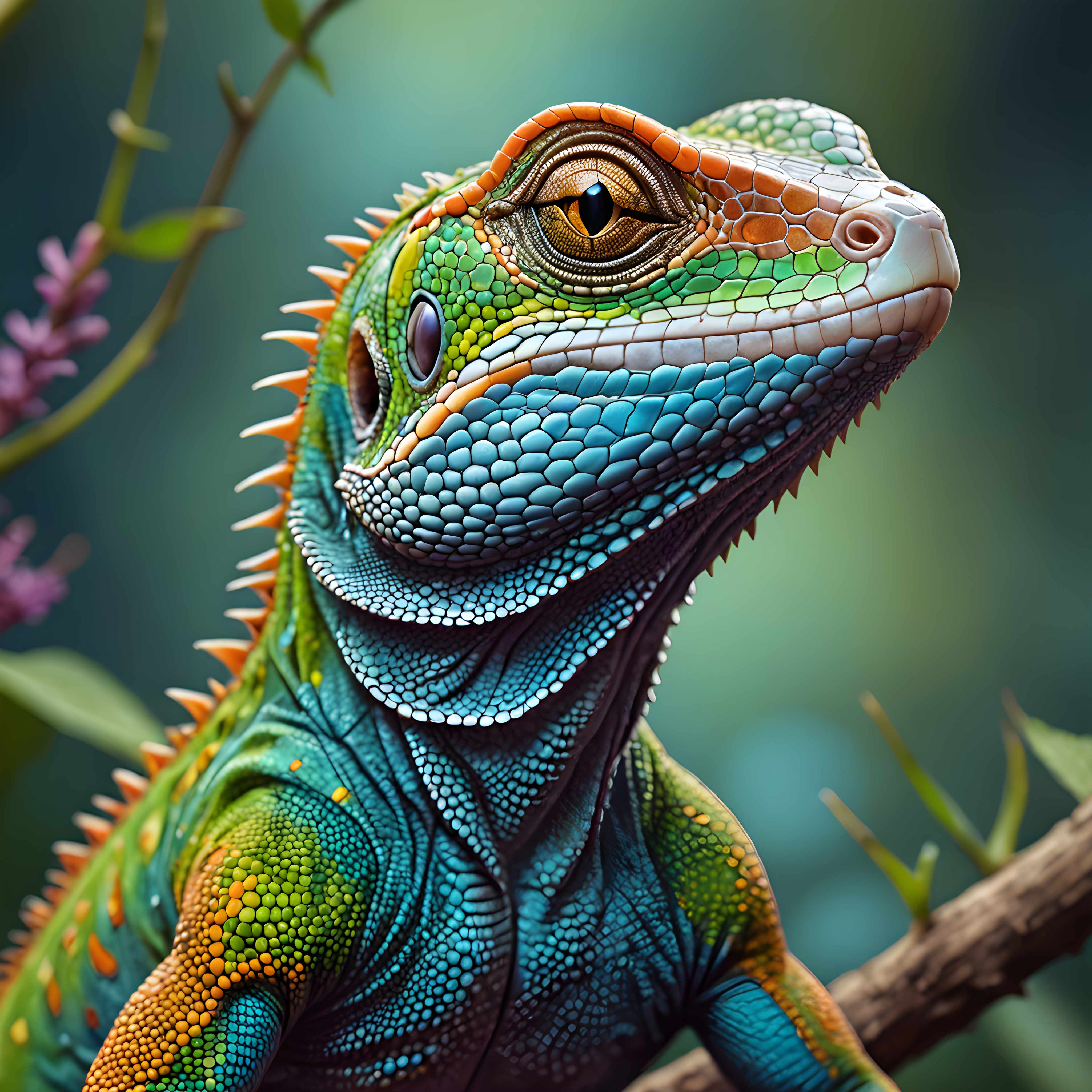 Lizard — Line Art (Fantasy)