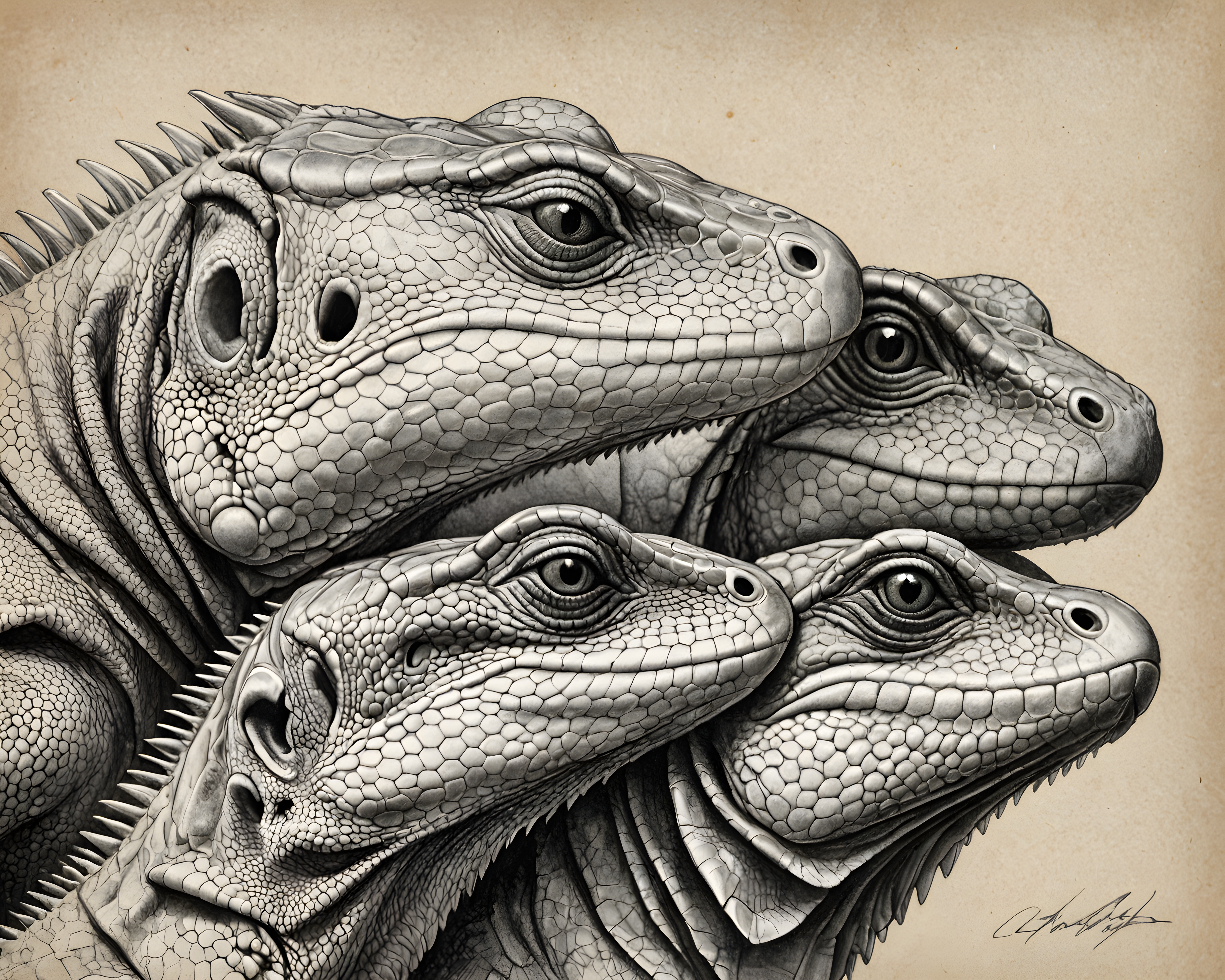Lizard — Pencil Sketch (Emotional)