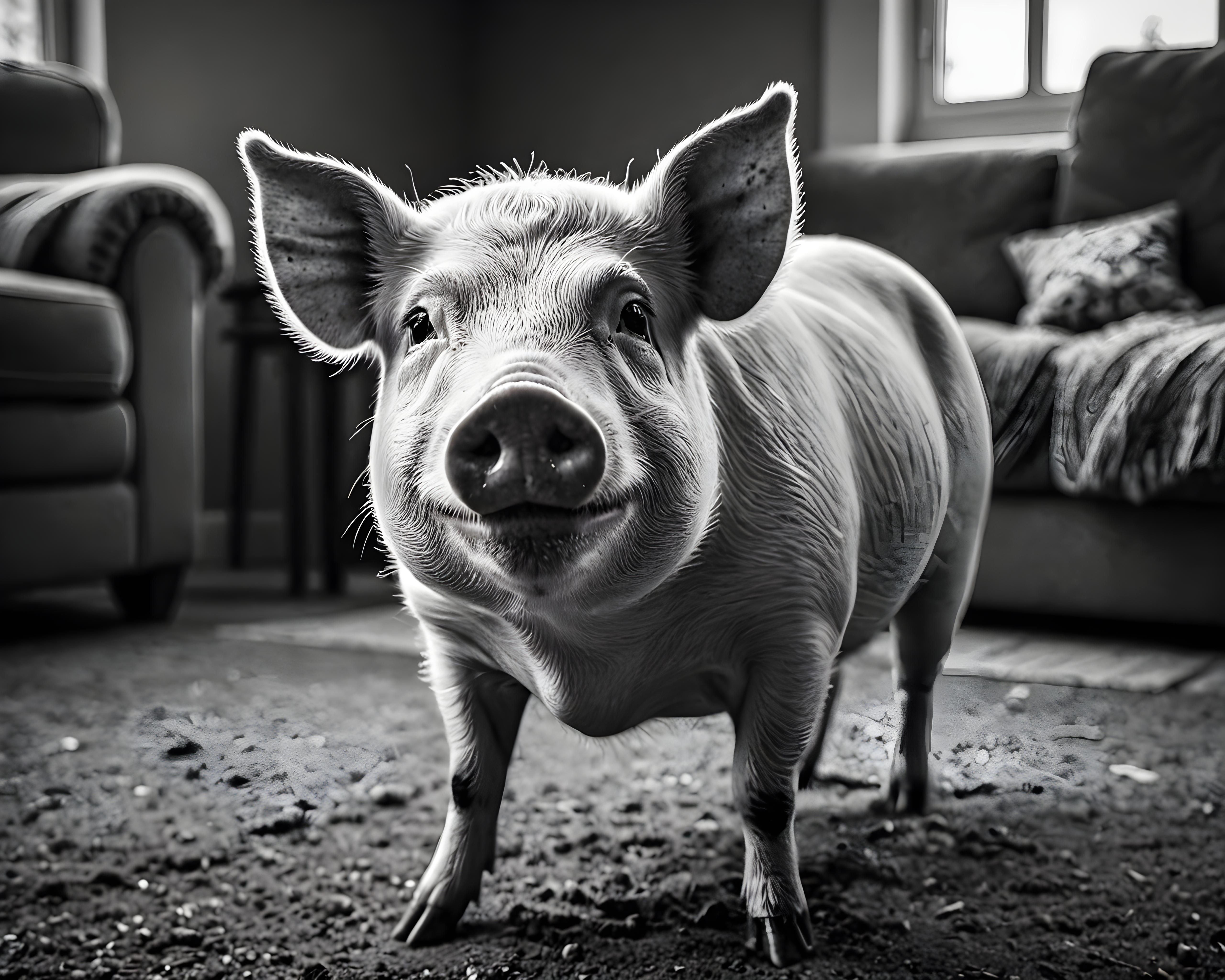Mini Pig — Black & White (Savage)