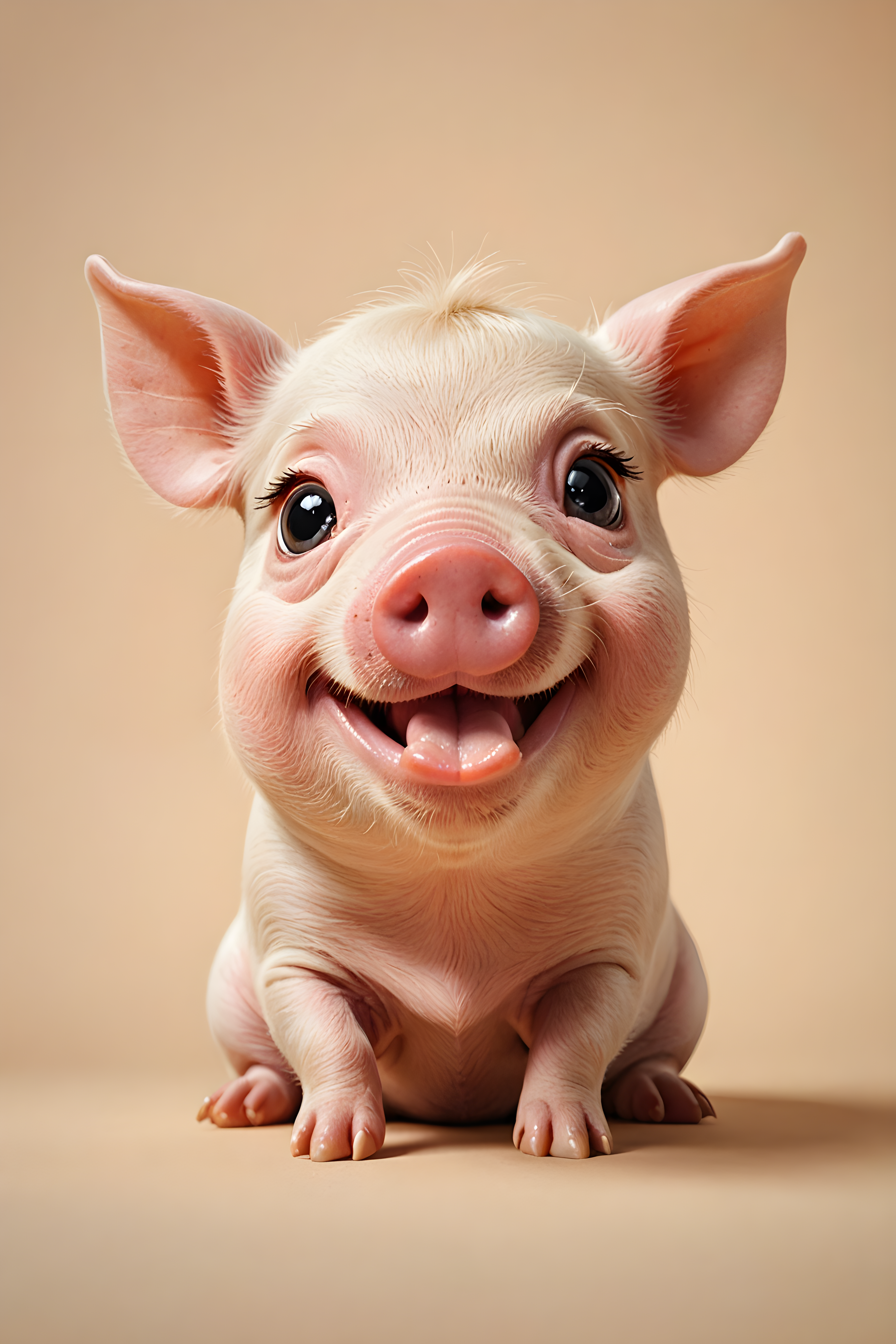 Mini Pig — Cartoon / Kawaii (Happy)