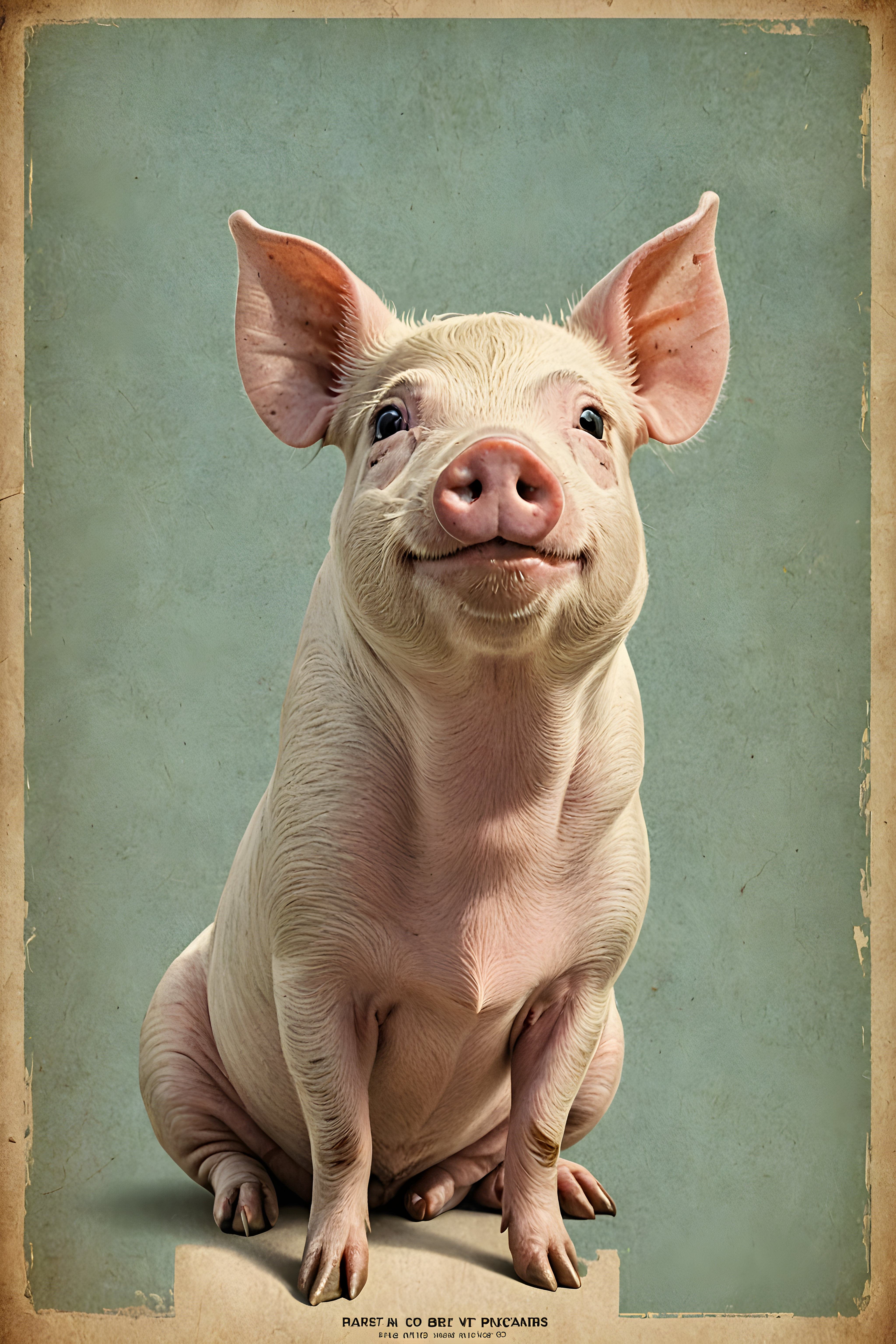 Mini Pig — Vintage Poster (Fantasy)