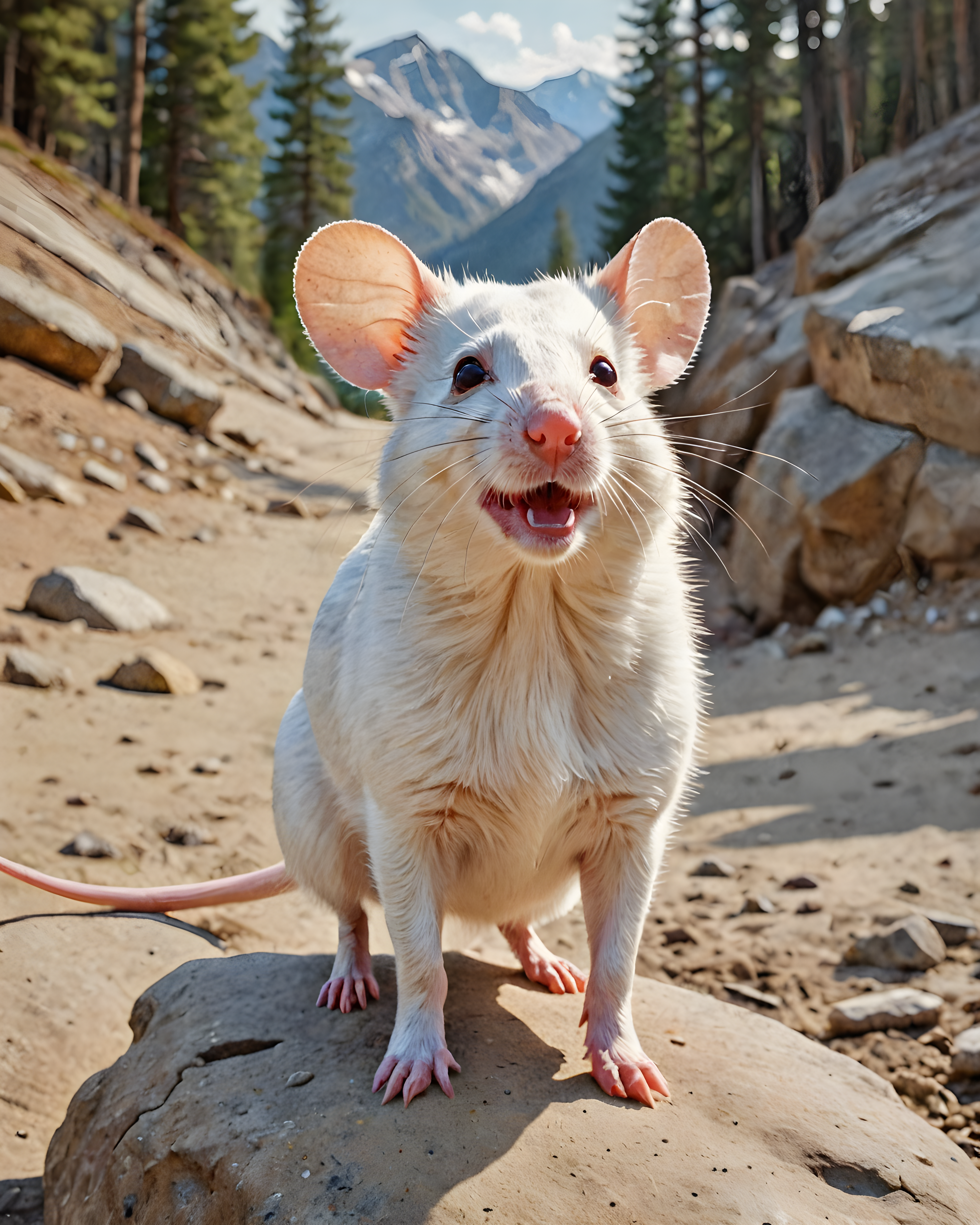 Mouse — Watercolor (Energetic) — Wall Art (Printable) — Portrait 4×5