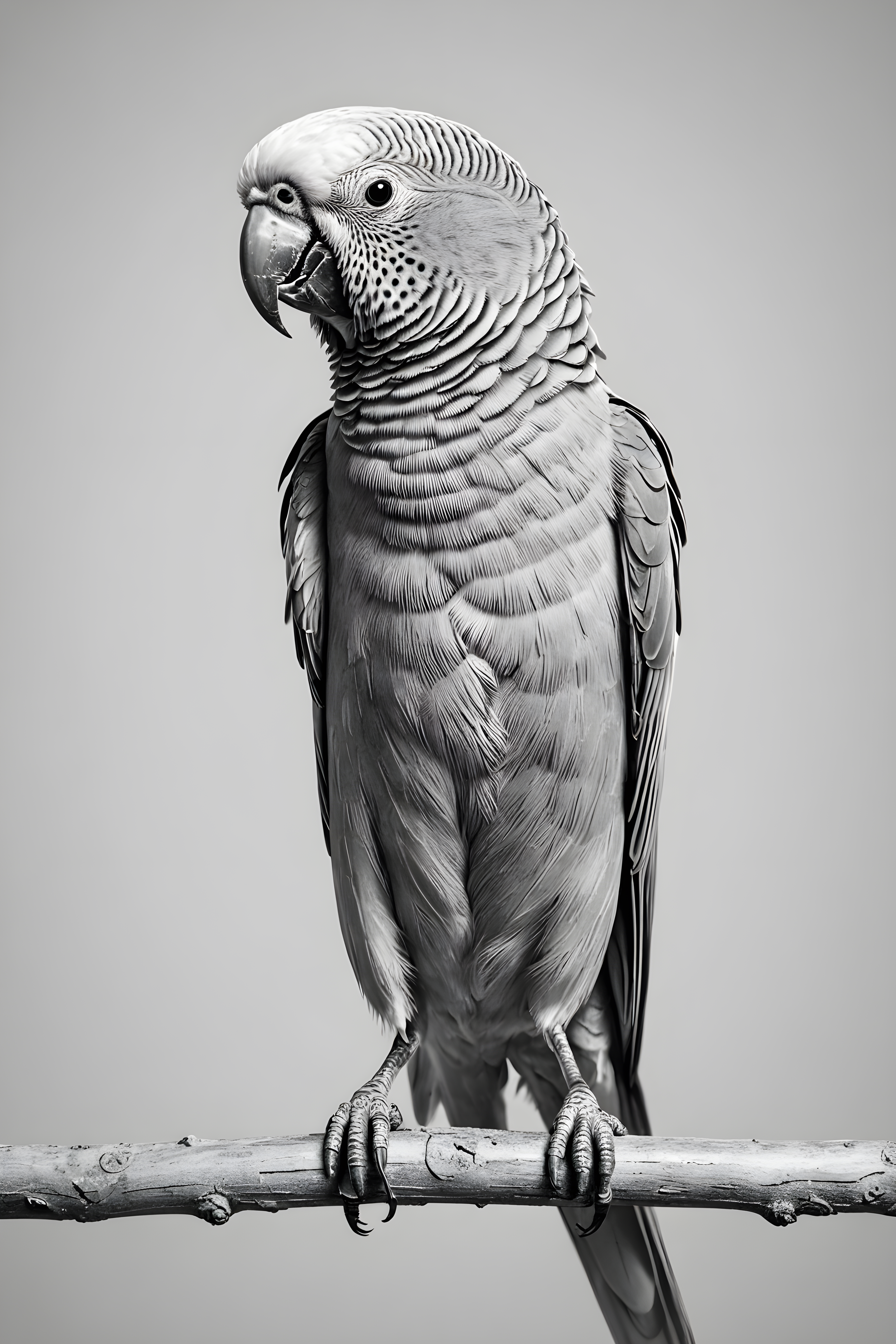 Parakeet — Minimalist Line Art (Energetic)