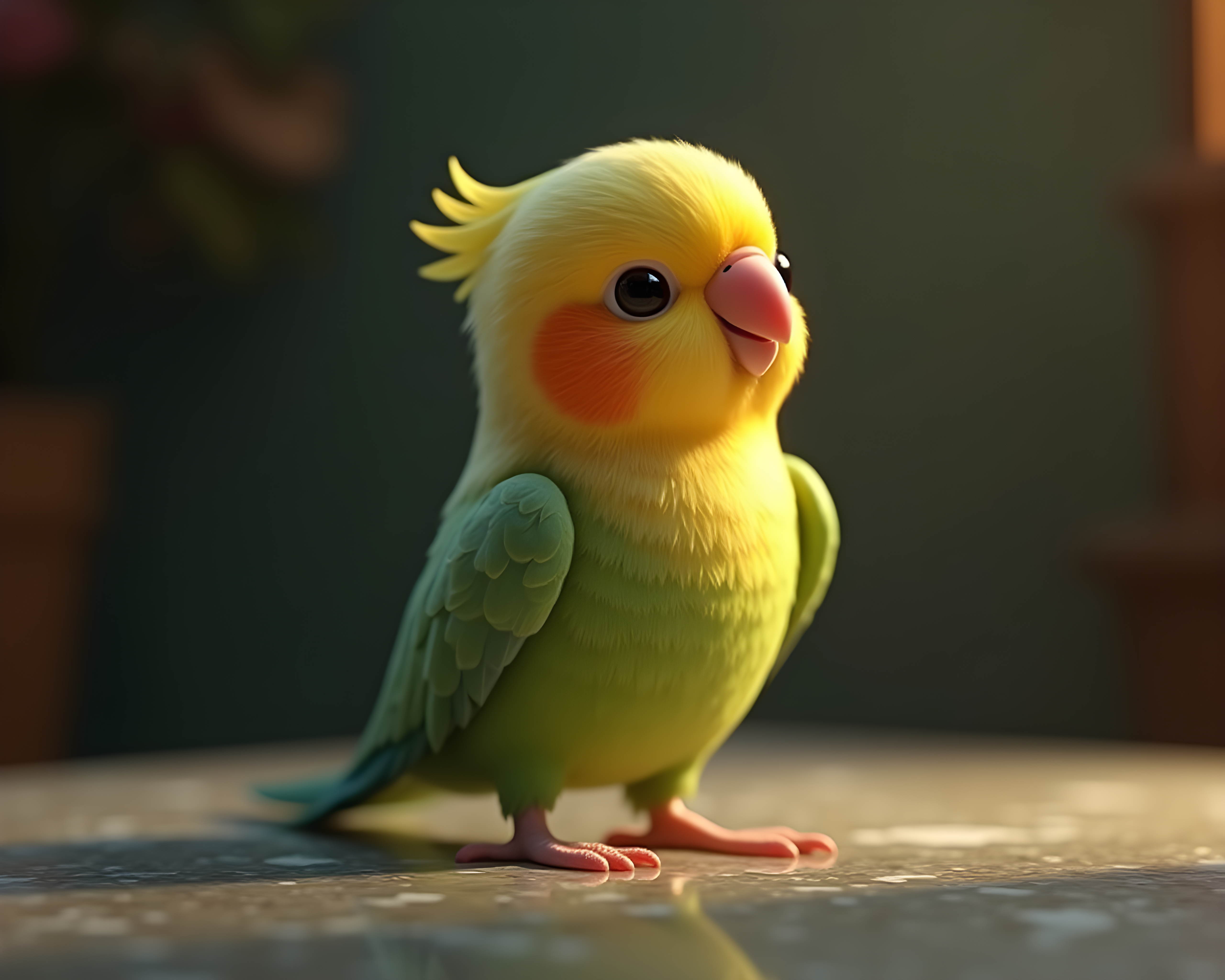 Parakeet — 3D Render (Luxury)