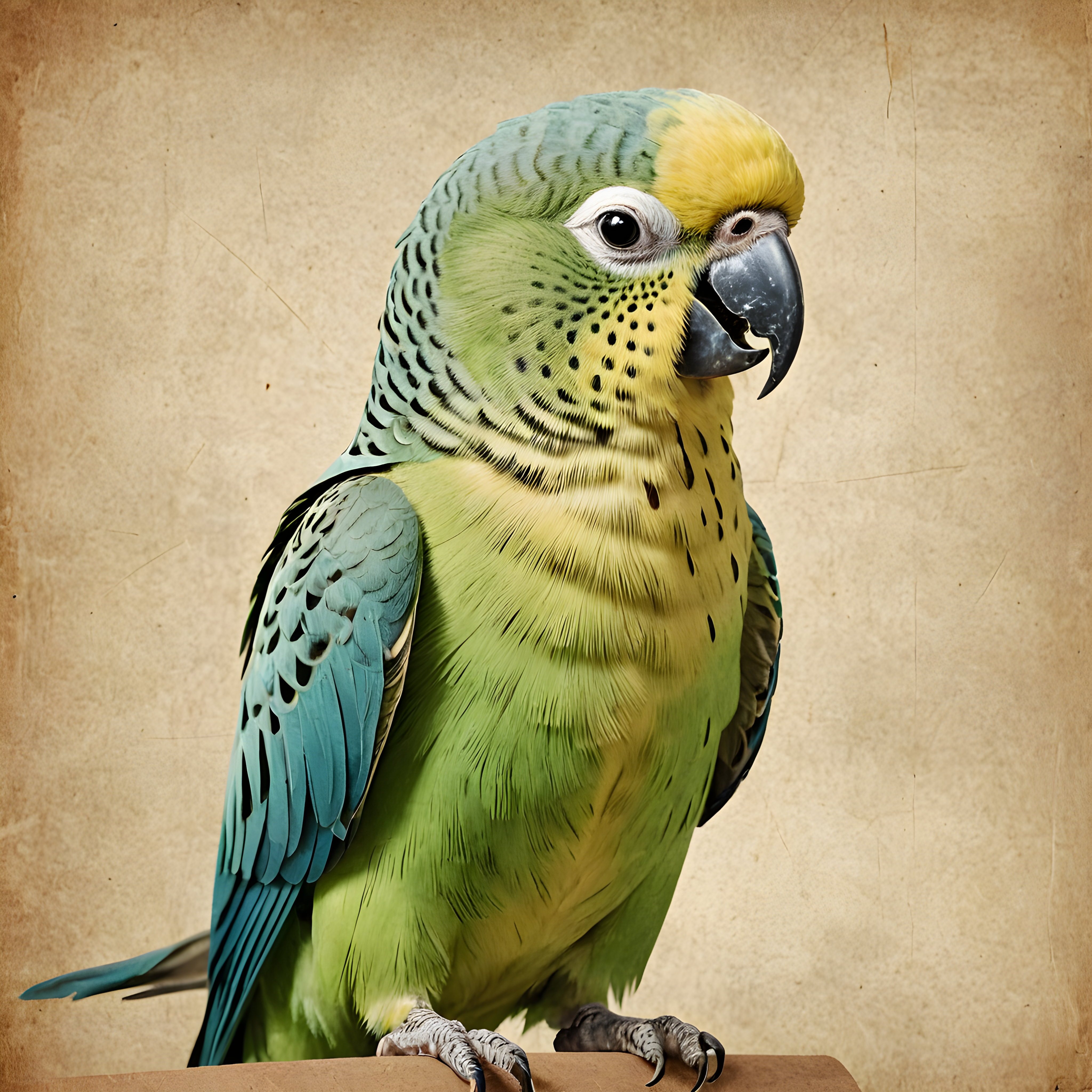 Parakeet — Vintage Poster (Playful)