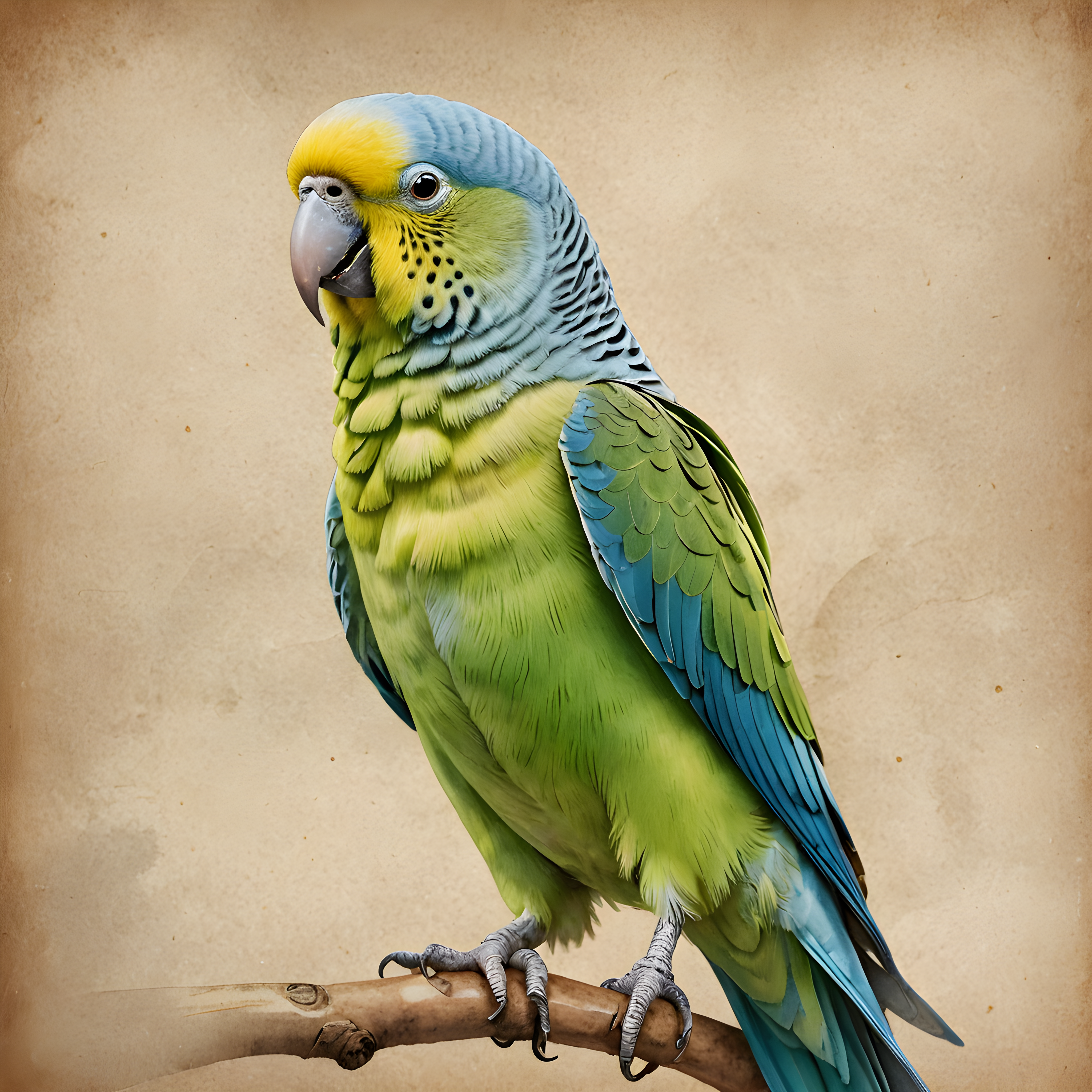 Parakeet — Watercolor (Funny)