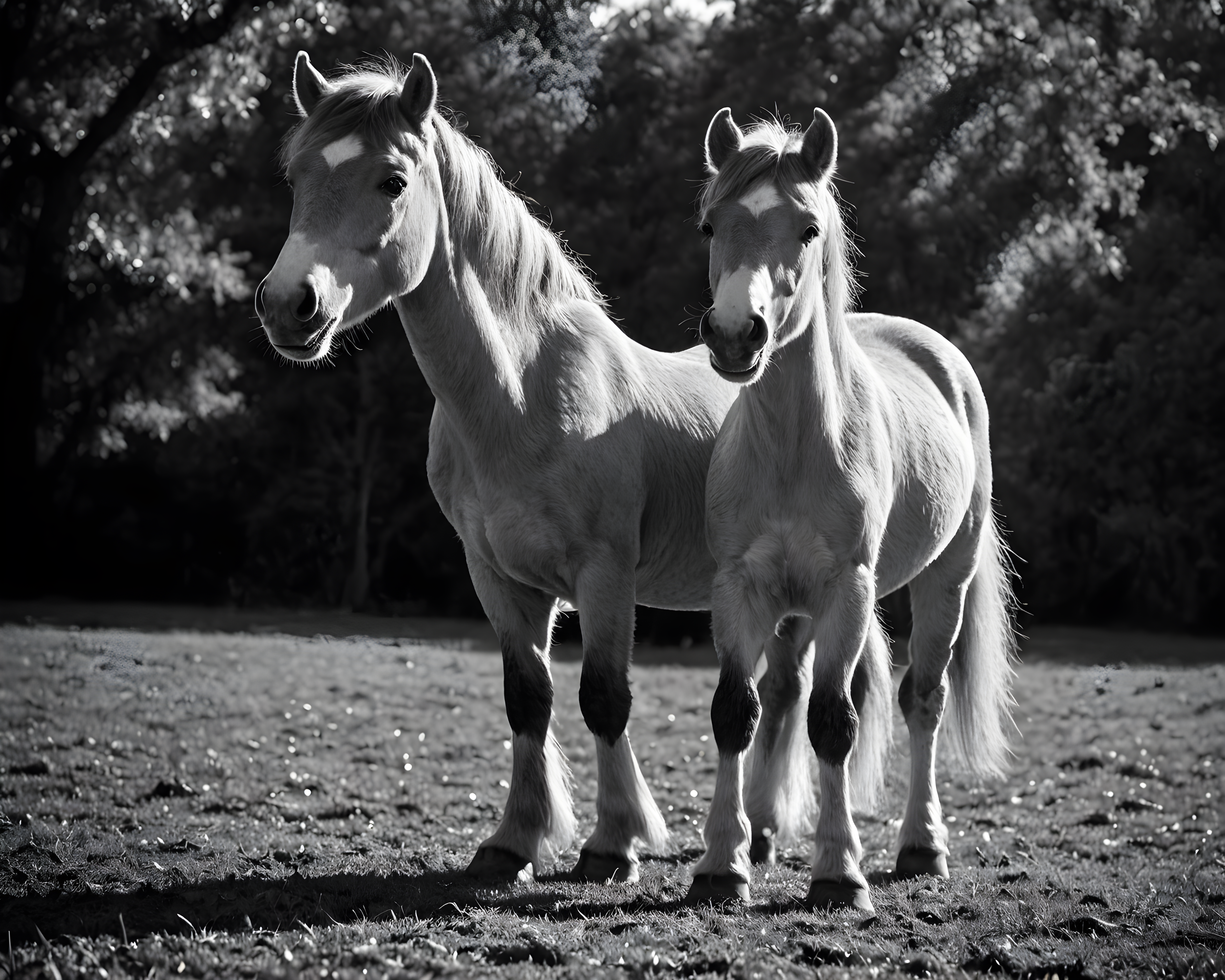 Pony — Black & White (Happy)