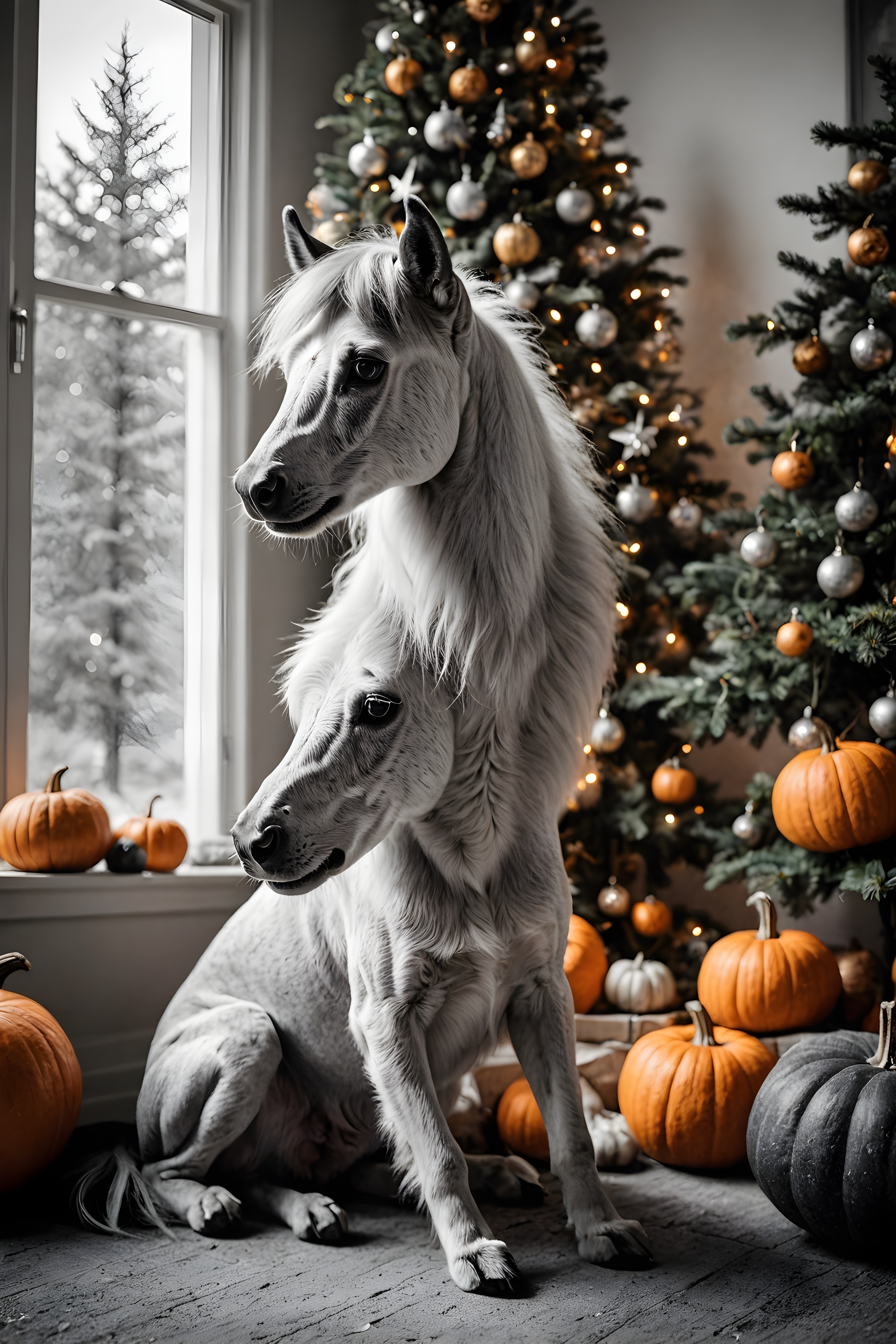 Pony — Black & White (Seasonal)