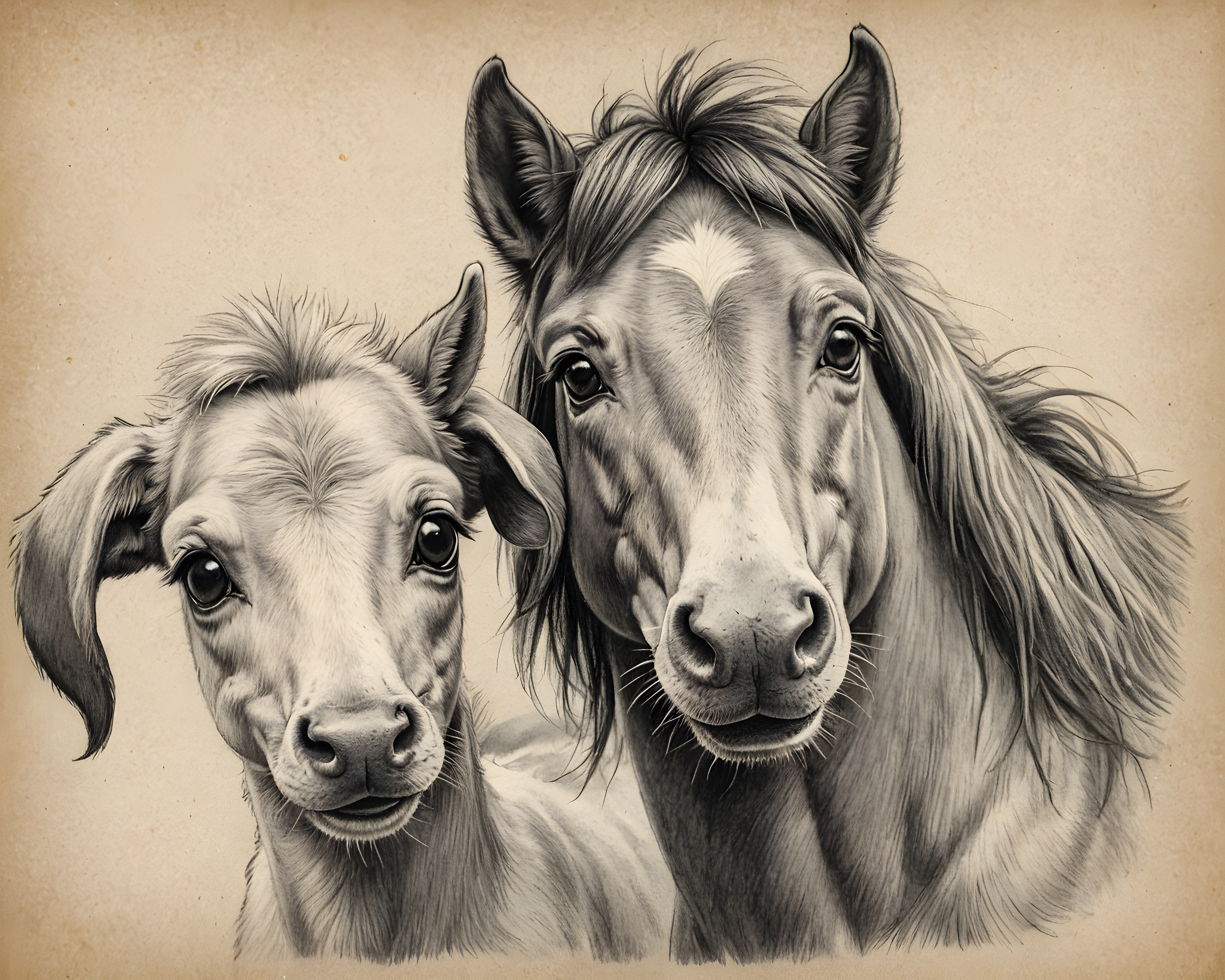 Pony — Pencil Sketch (Cute)