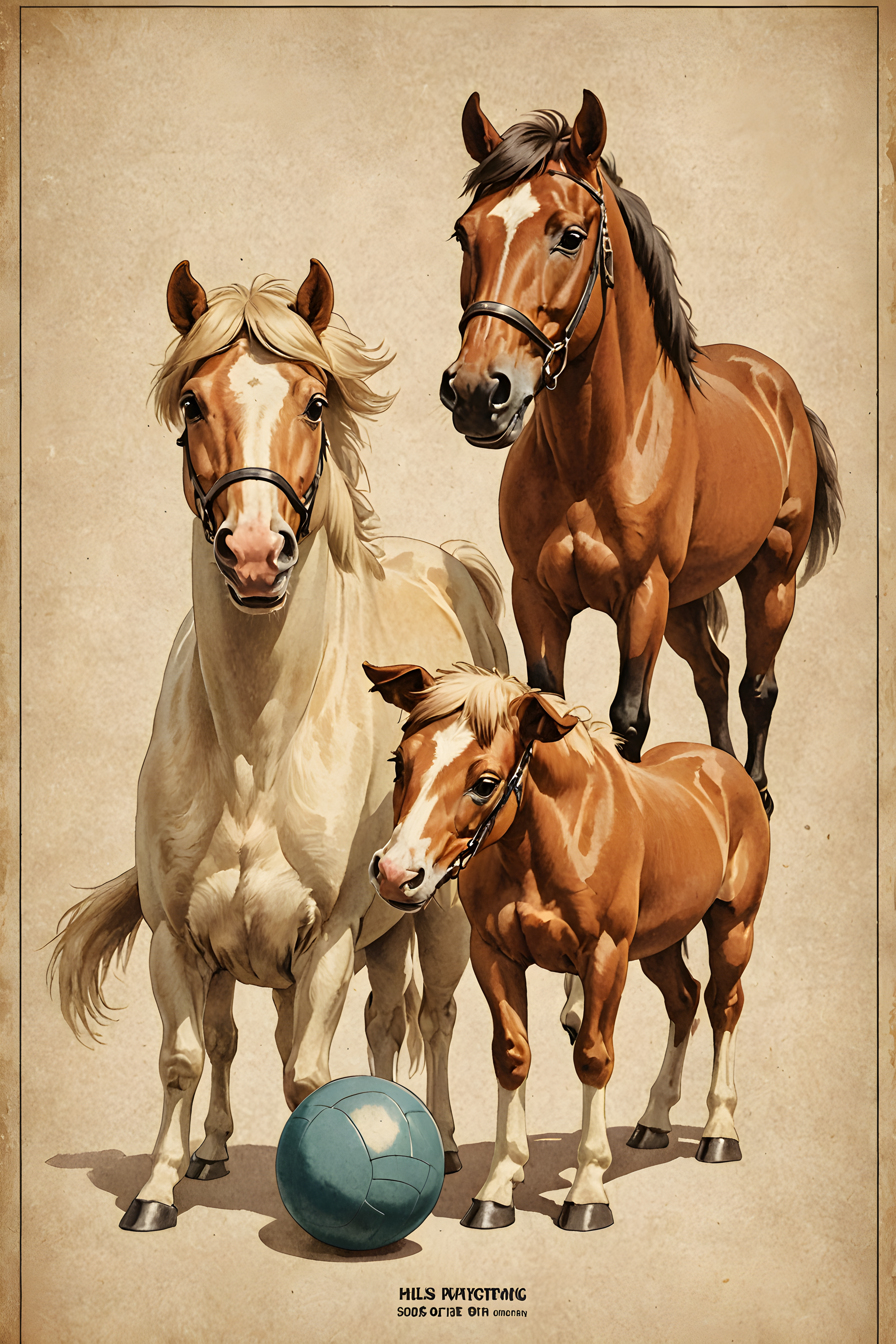 Pony — Vintage Poster (Playful)