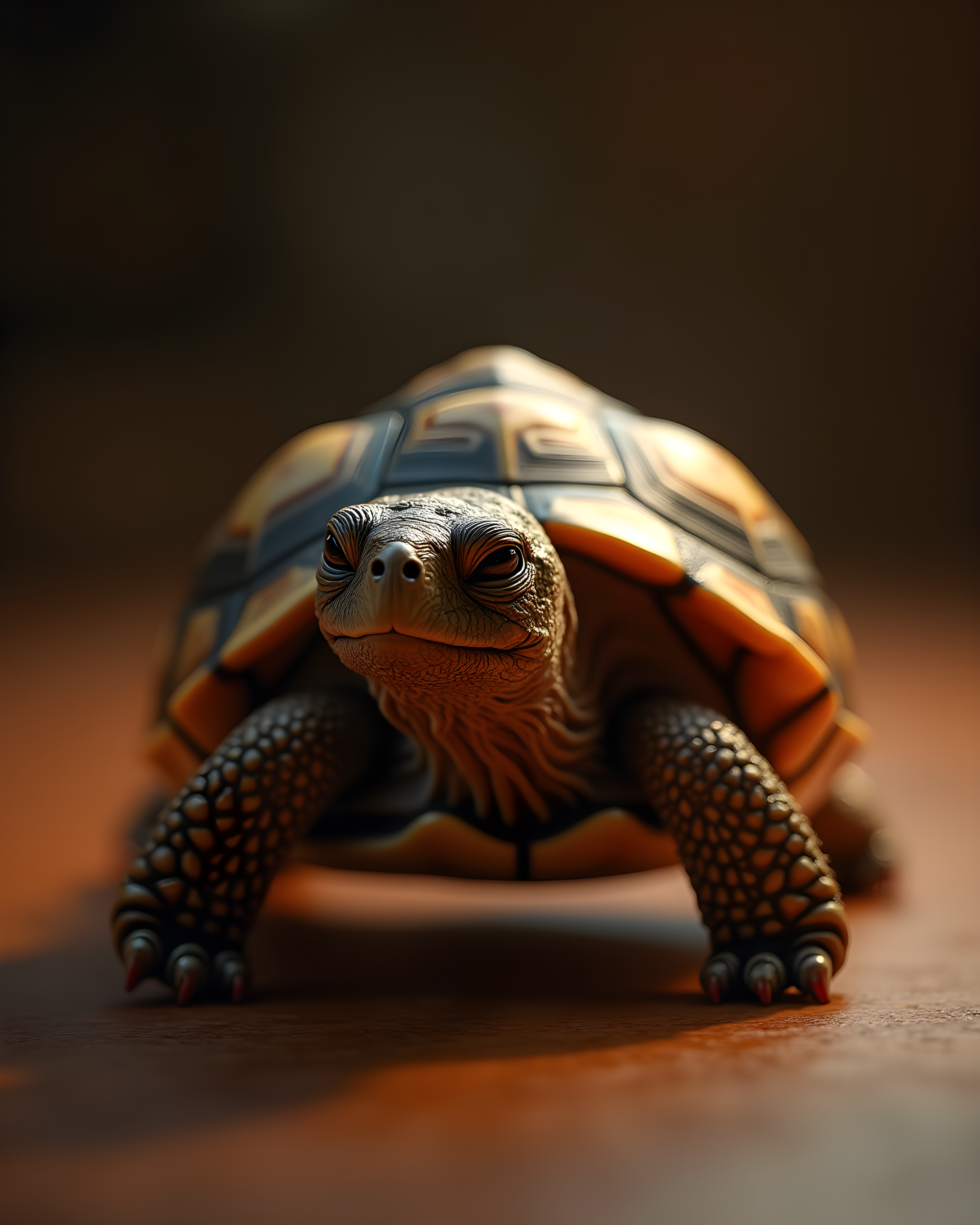Tortoise — Hyper-Realistic (Sleepy) — Wall Art (Printable) — Portrait 4×5