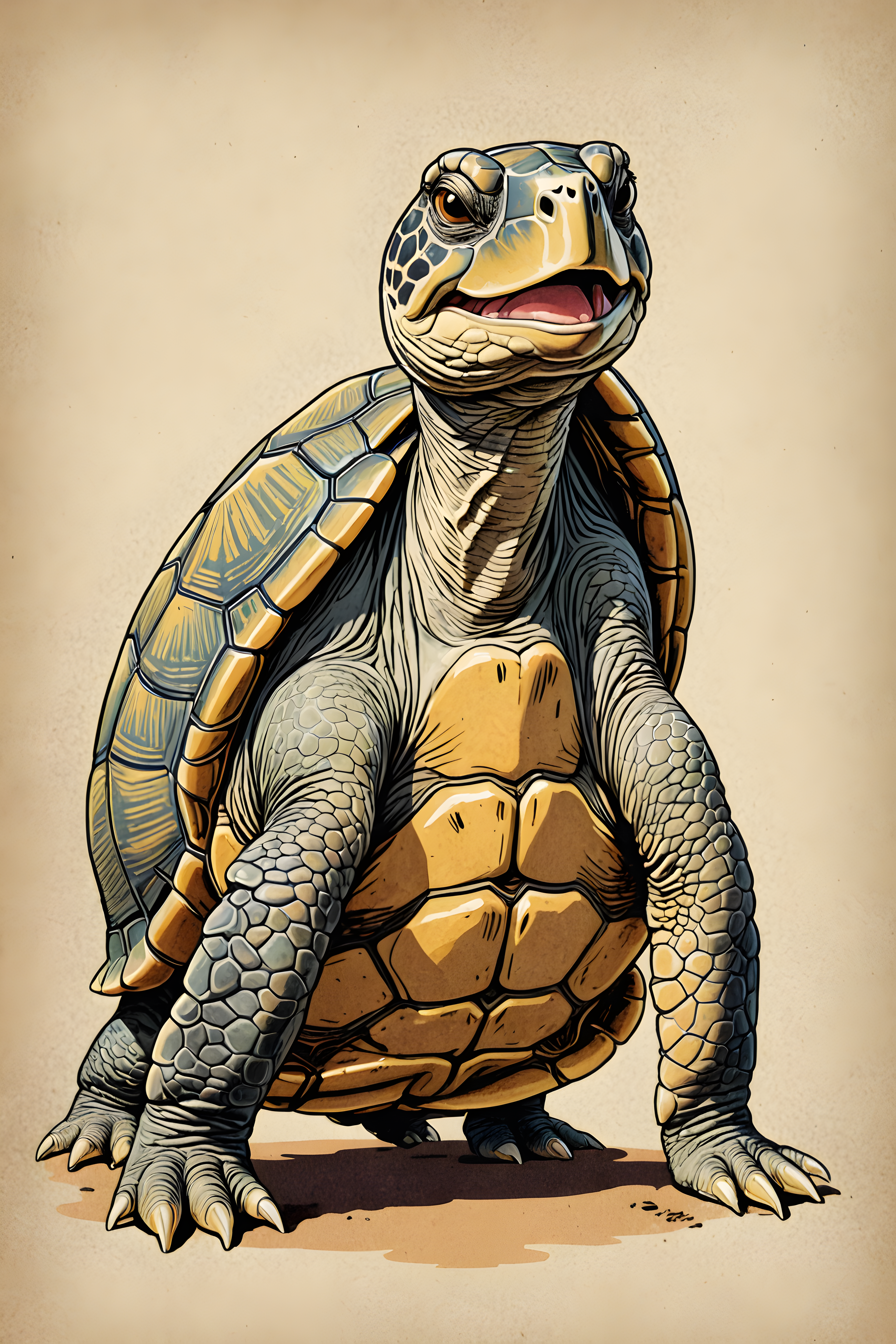 Turtle — Retro (Happy)