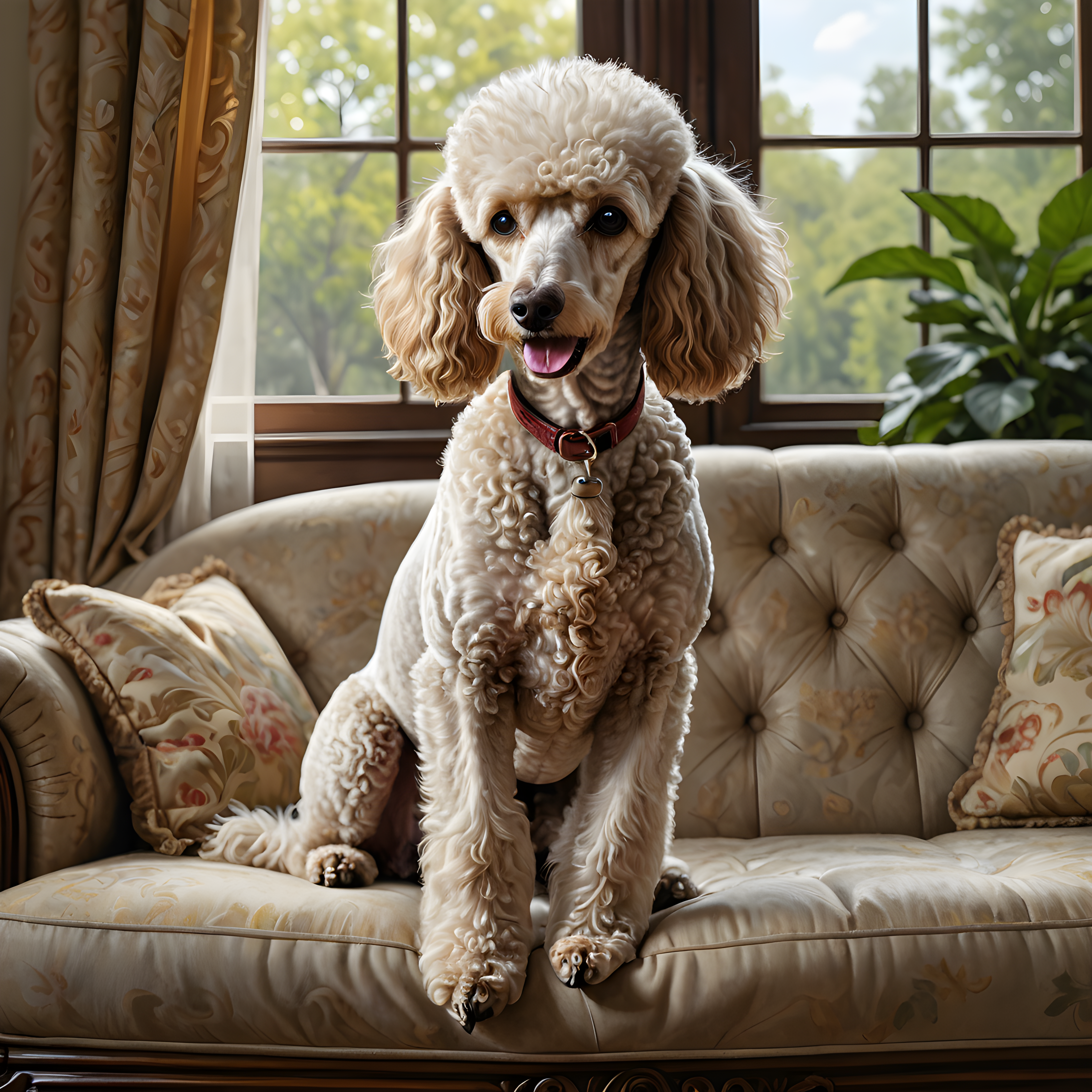 Aristocrat Poodle — Line Art (Lifestyle)