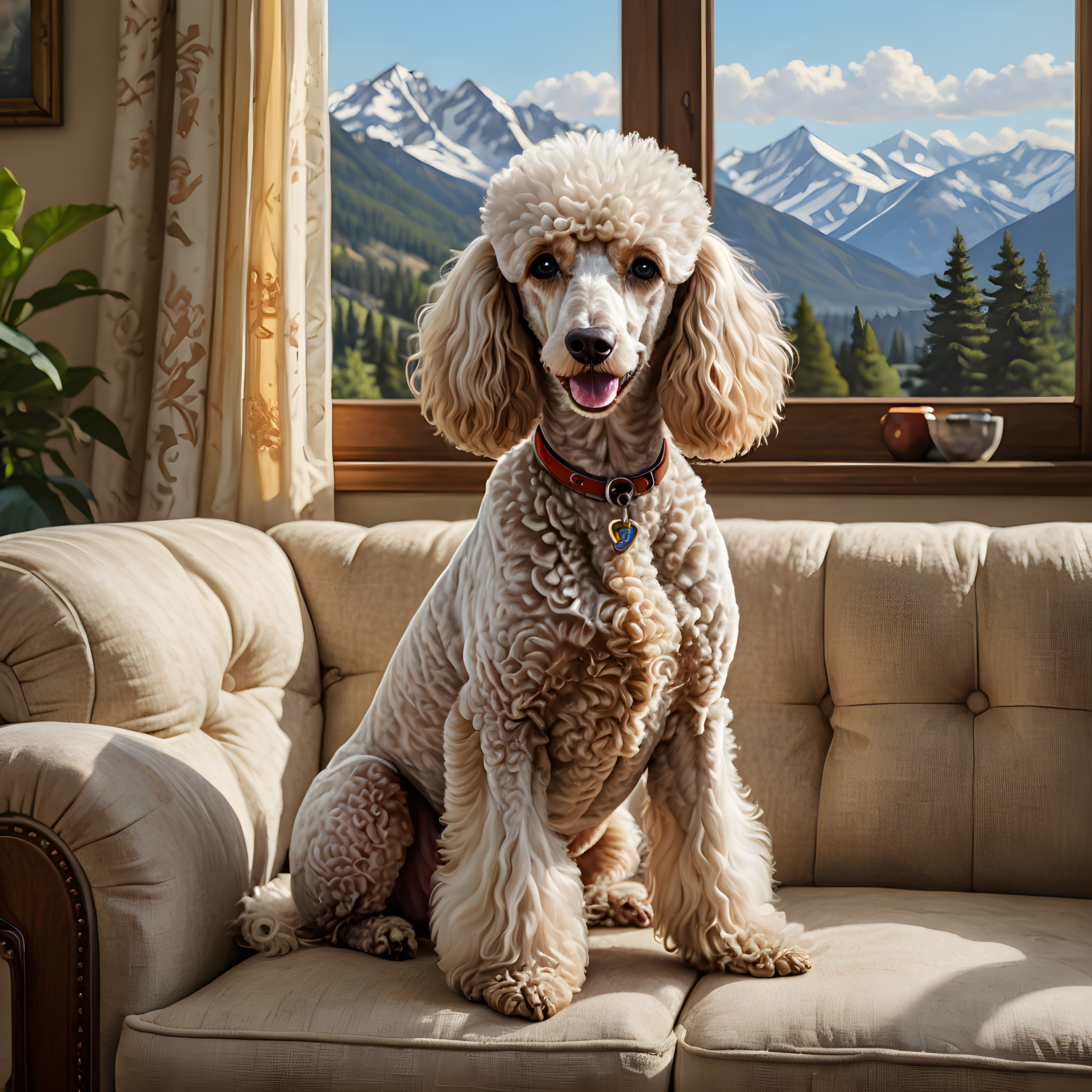 Aristocrat Poodle — Line Art (Lifestyle)
