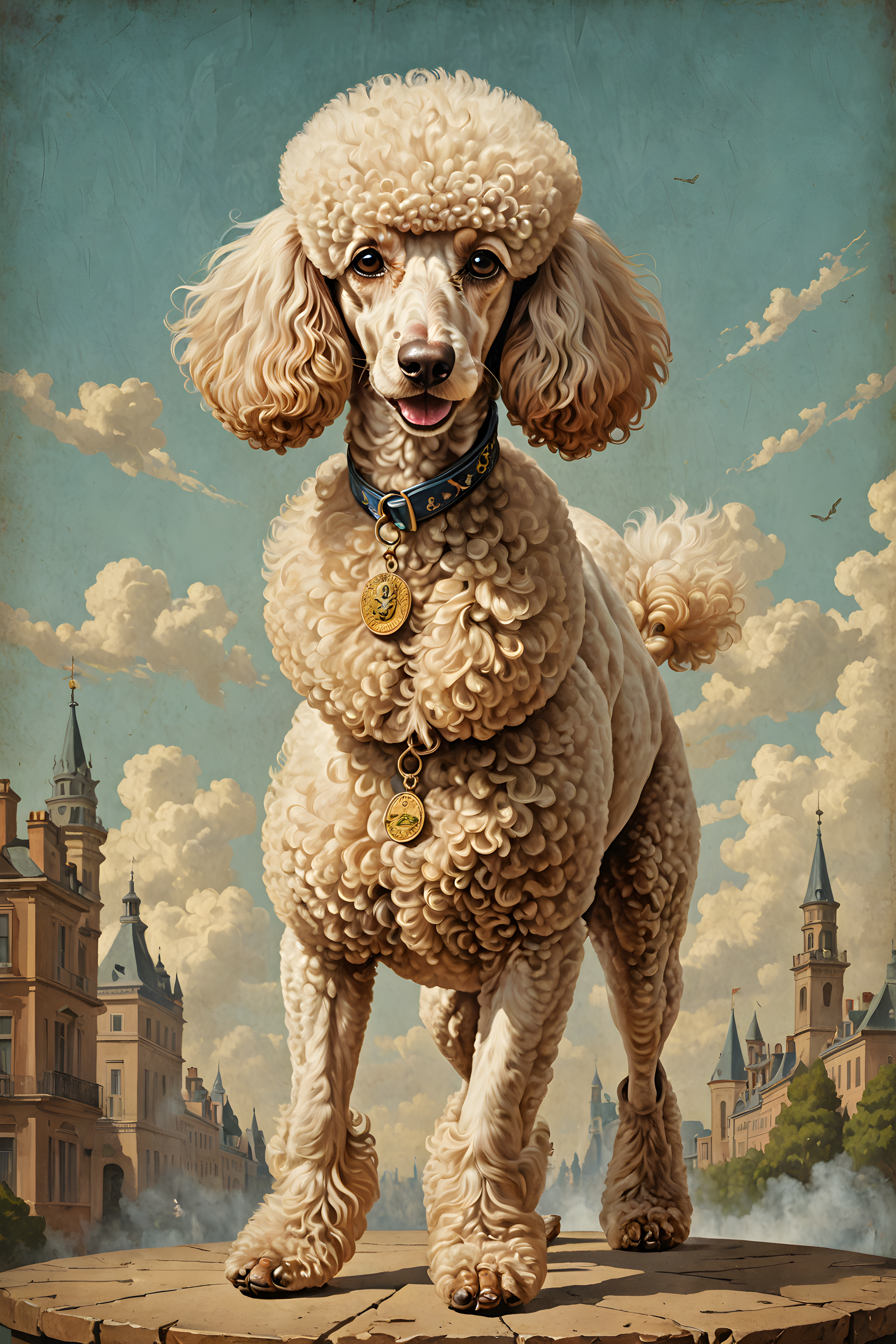 Aristocrat Poodle — Vintage Poster (Fantasy)