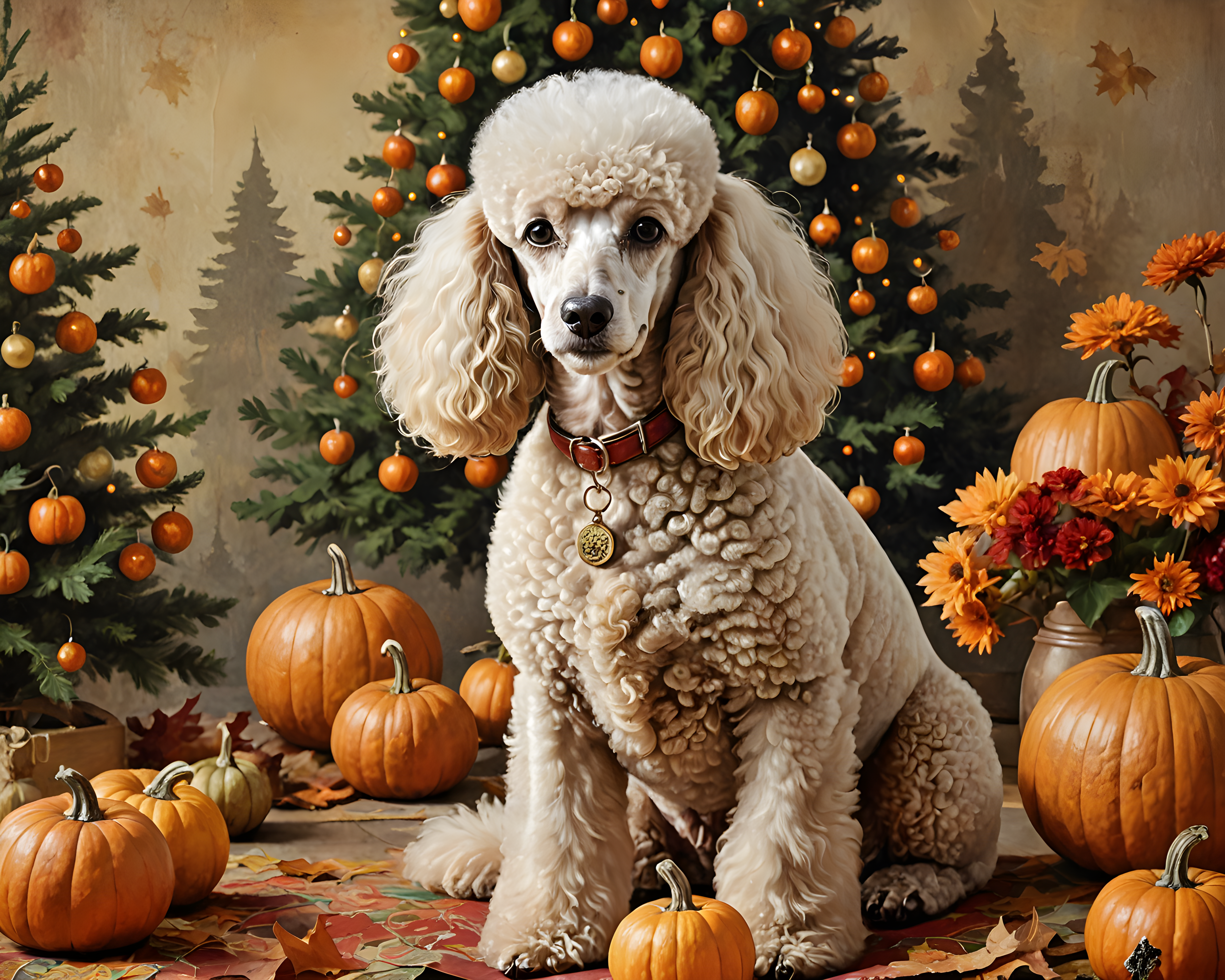 Aristocrat Poodle — Vintage Poster (Seasonal)