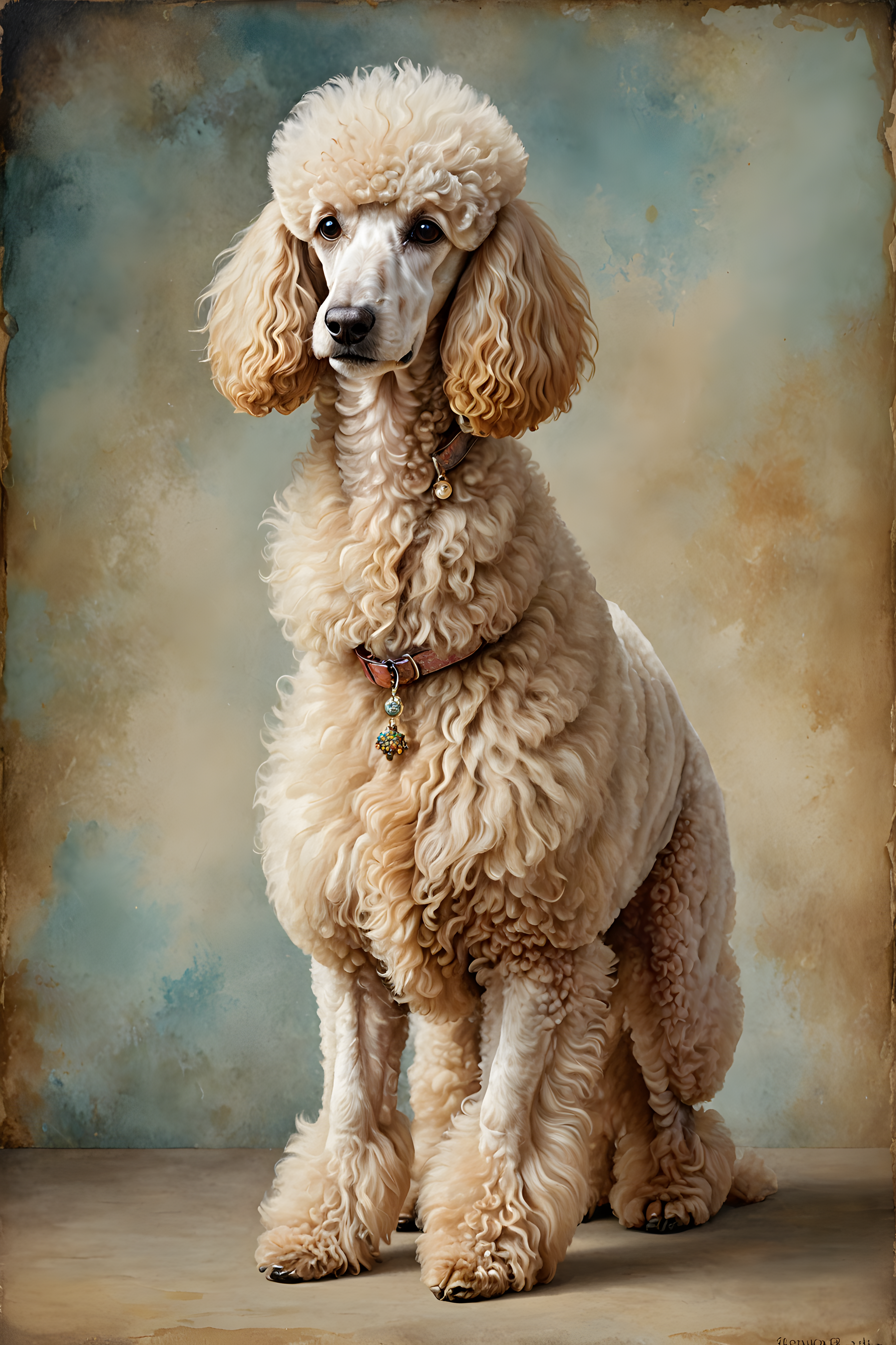 Aristocrat Poodle — Watercolor (Playful)
