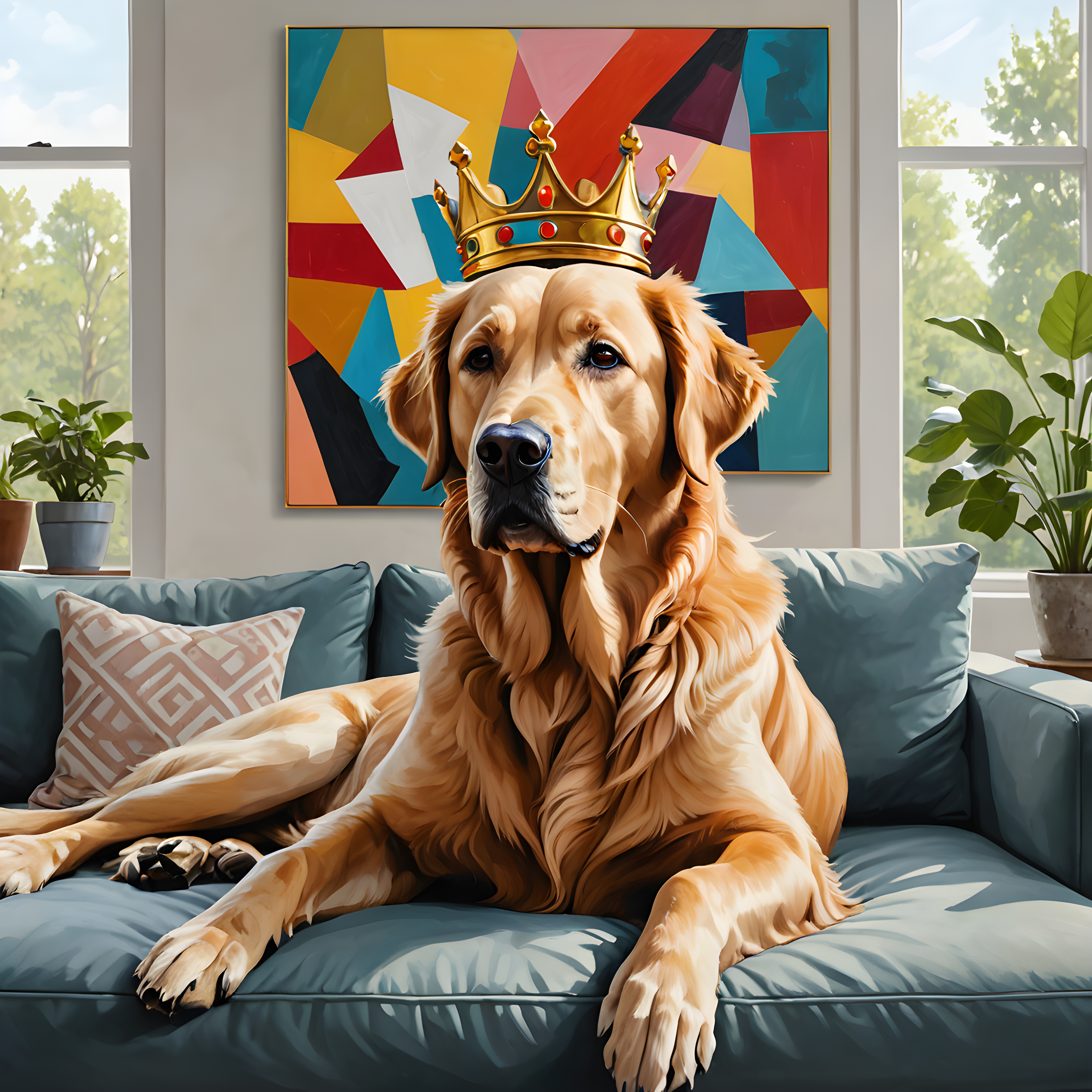 Crowned Retriever — Abstract (Lifestyle)