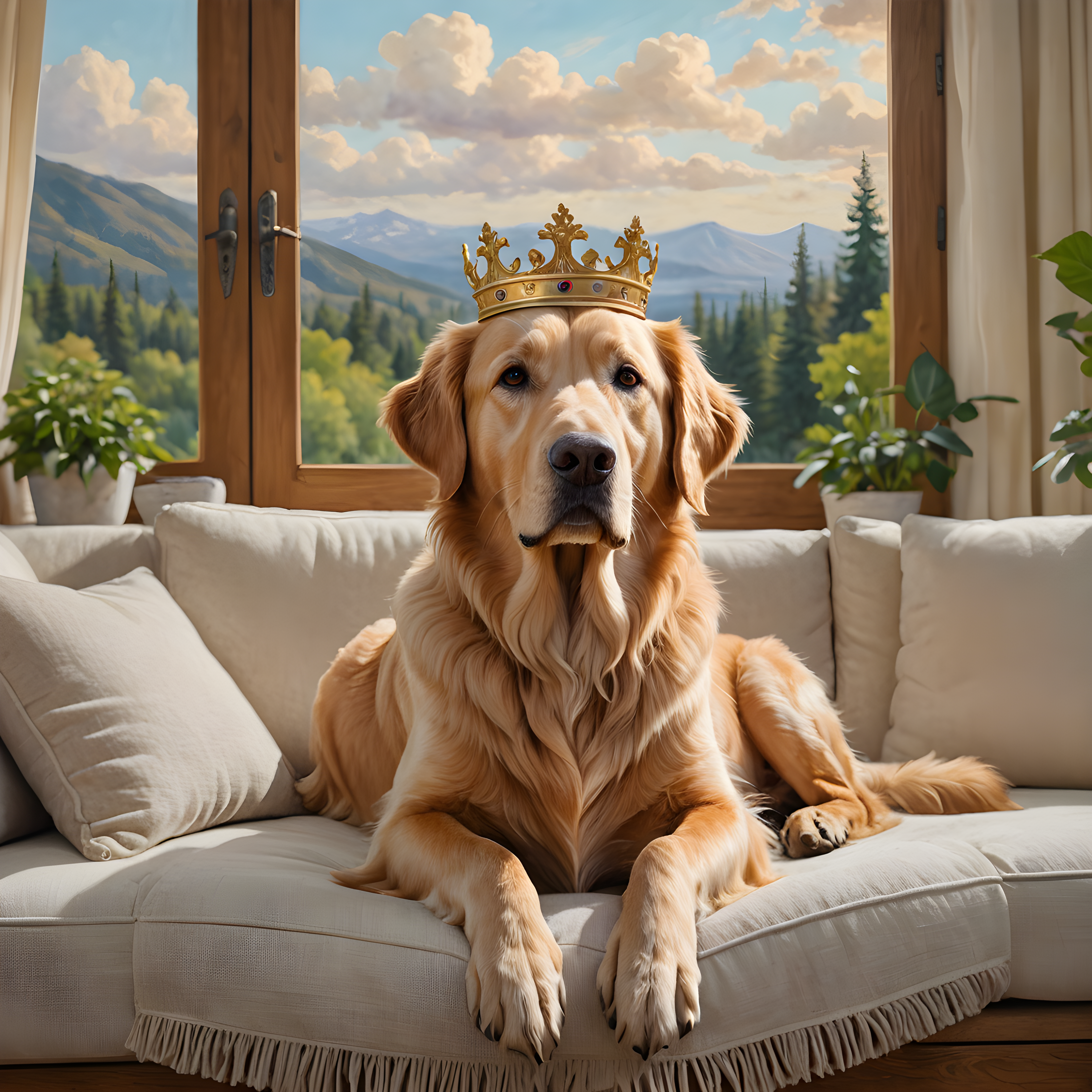 Crowned Retriever — Nursery (Lifestyle)