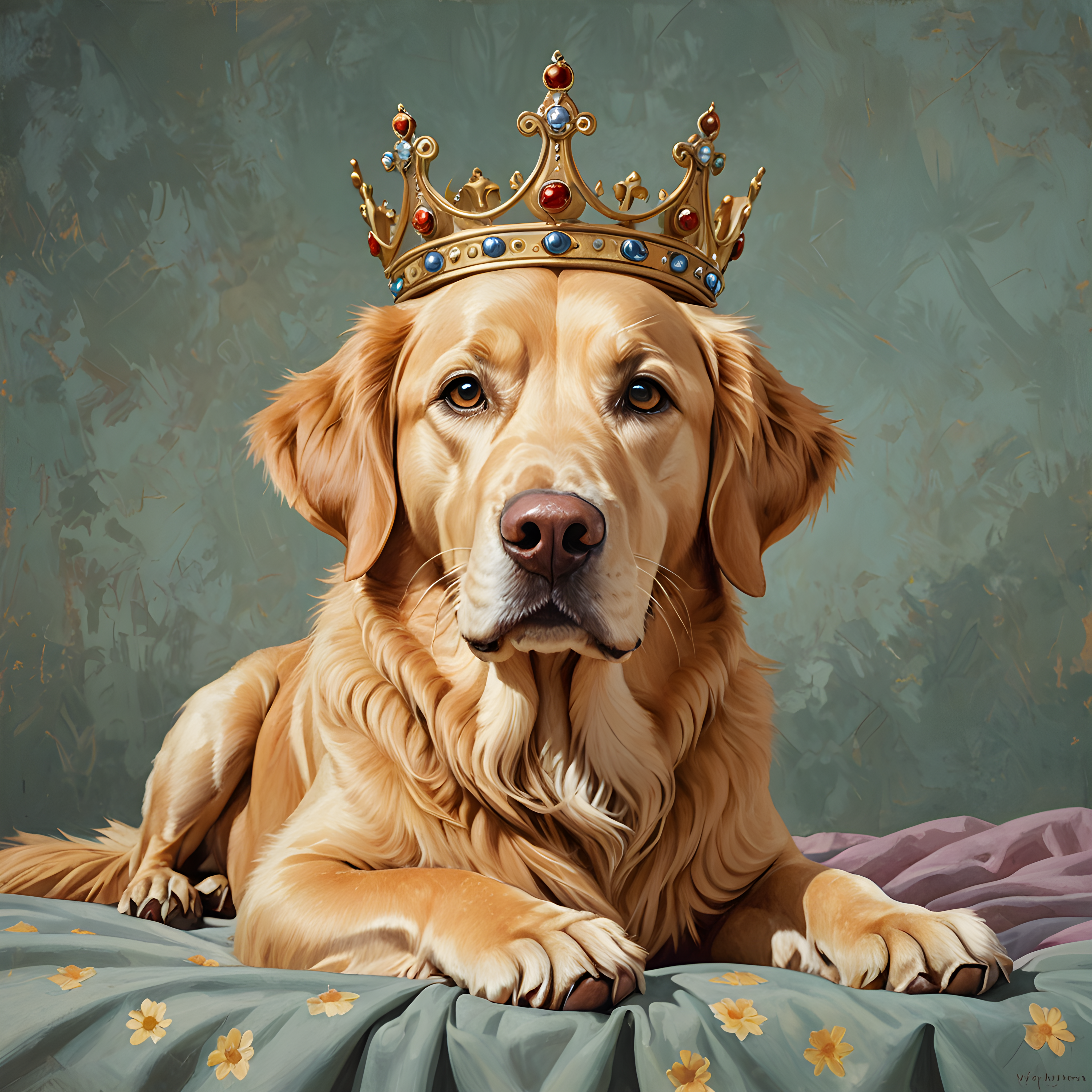 Crowned Retriever — Retro (Cute)