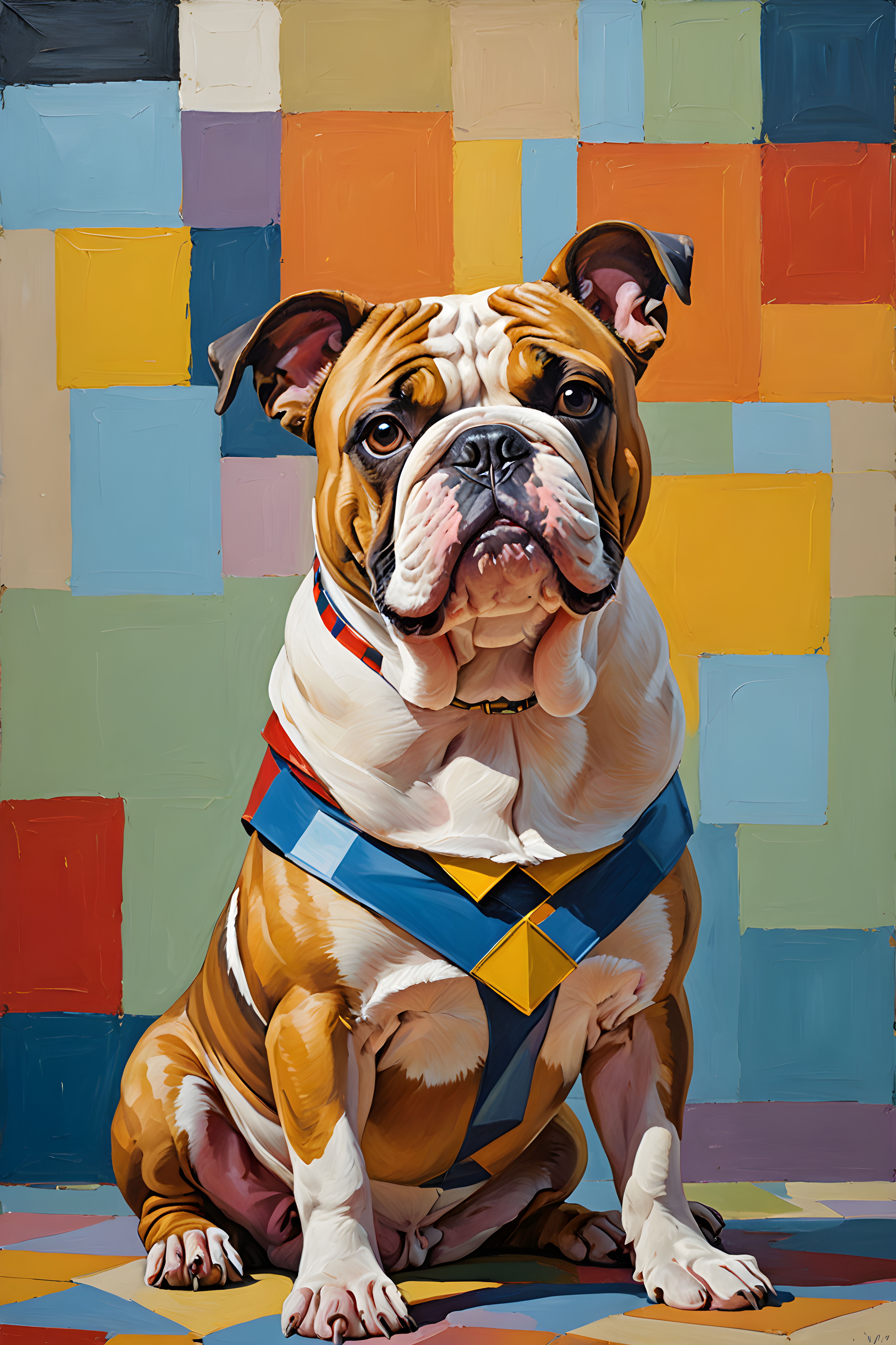 Duke Bulldog — Abstract (Playful)