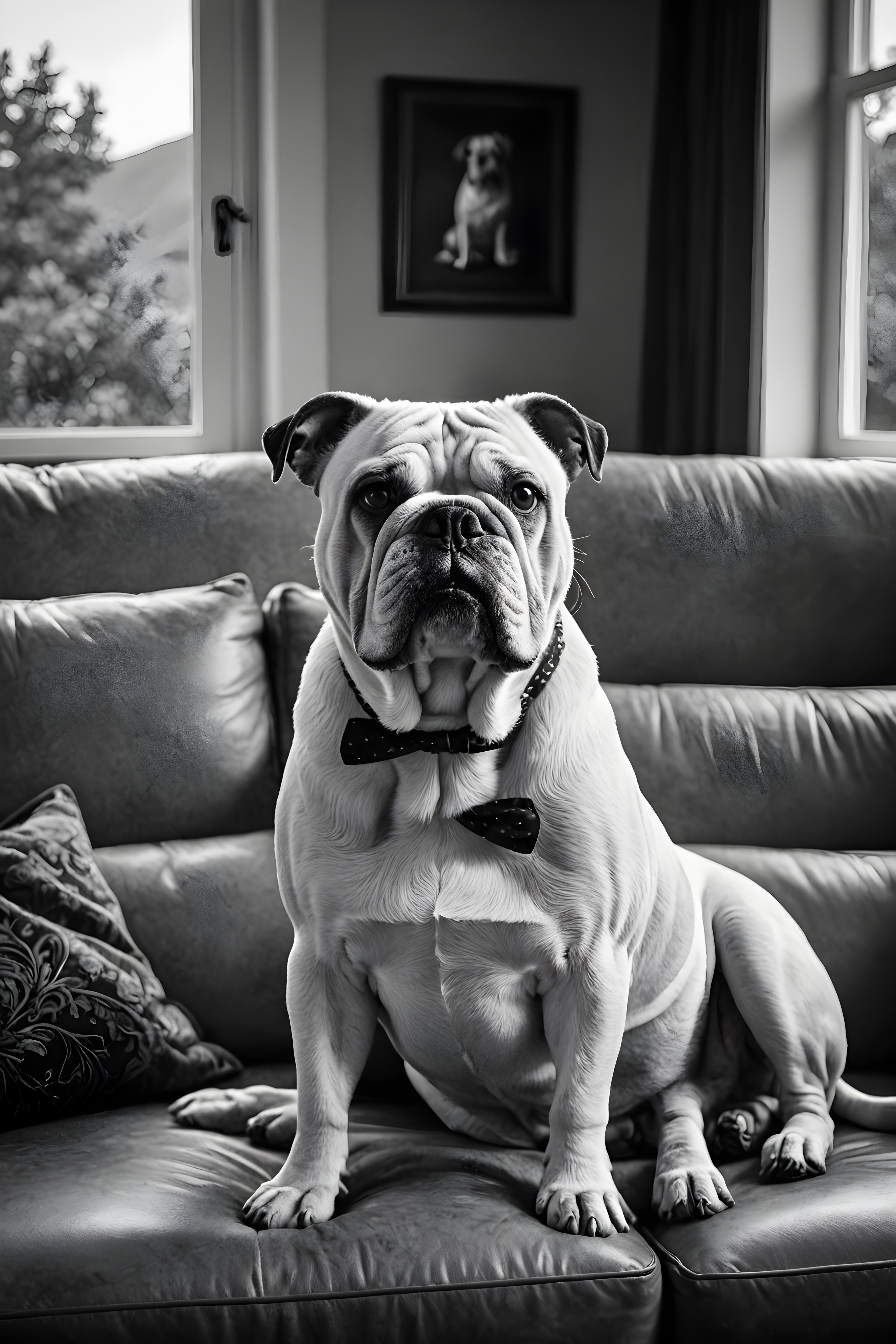 Duke Bulldog — Black & White (Lifestyle)