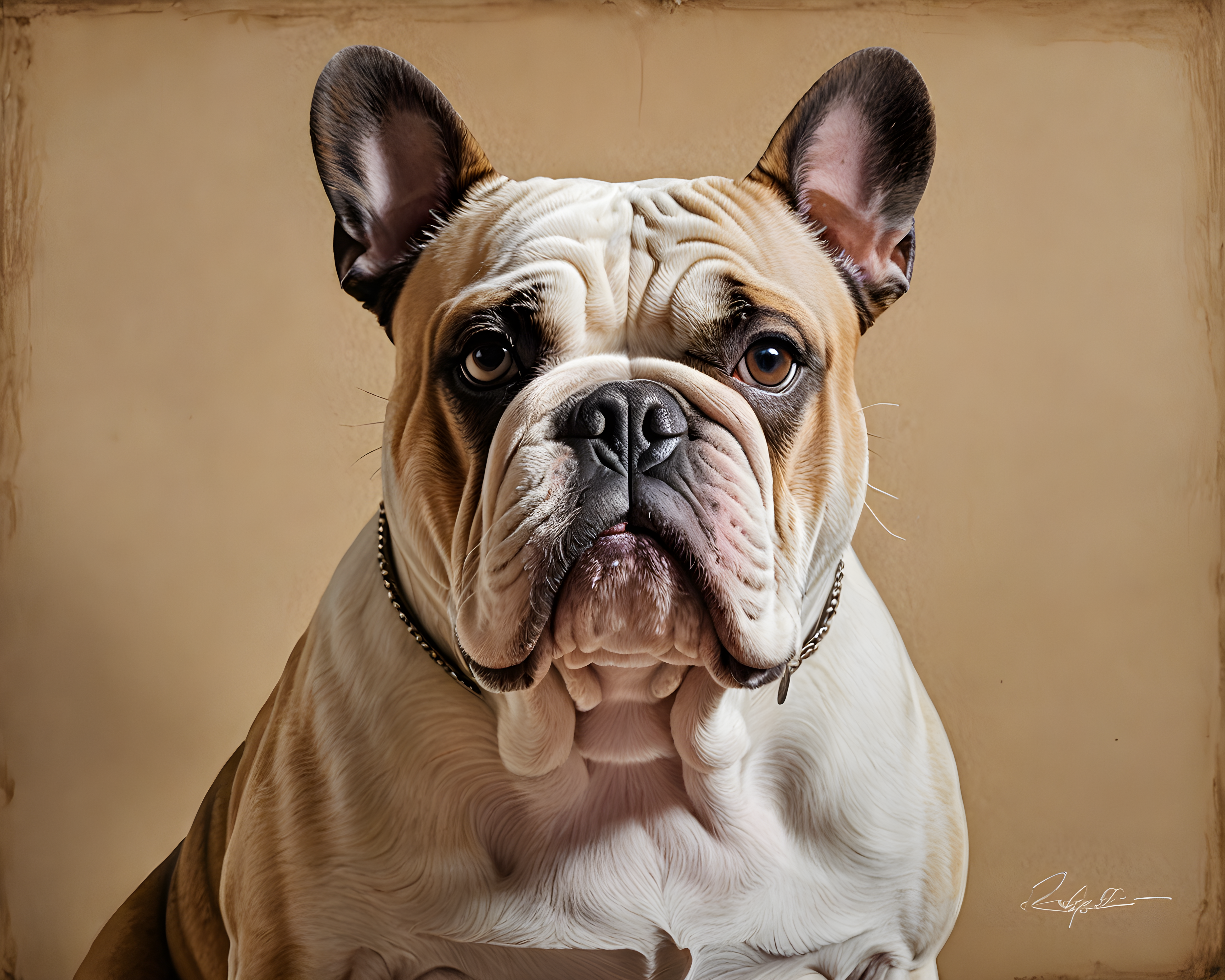 Duke Bulldog — Minimalist Line Art (Emotional)