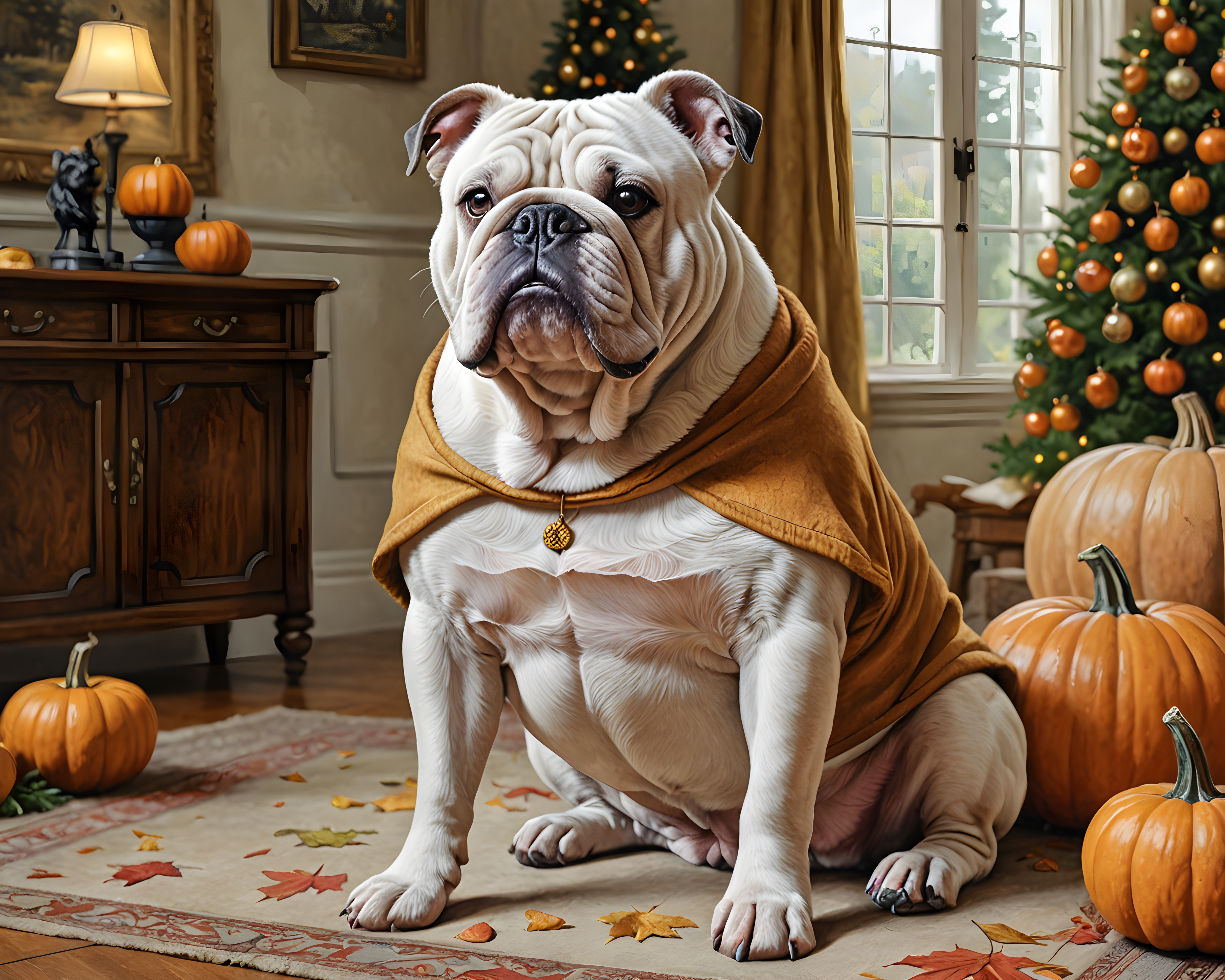 Duke Bulldog — Pencil Sketch (Seasonal)