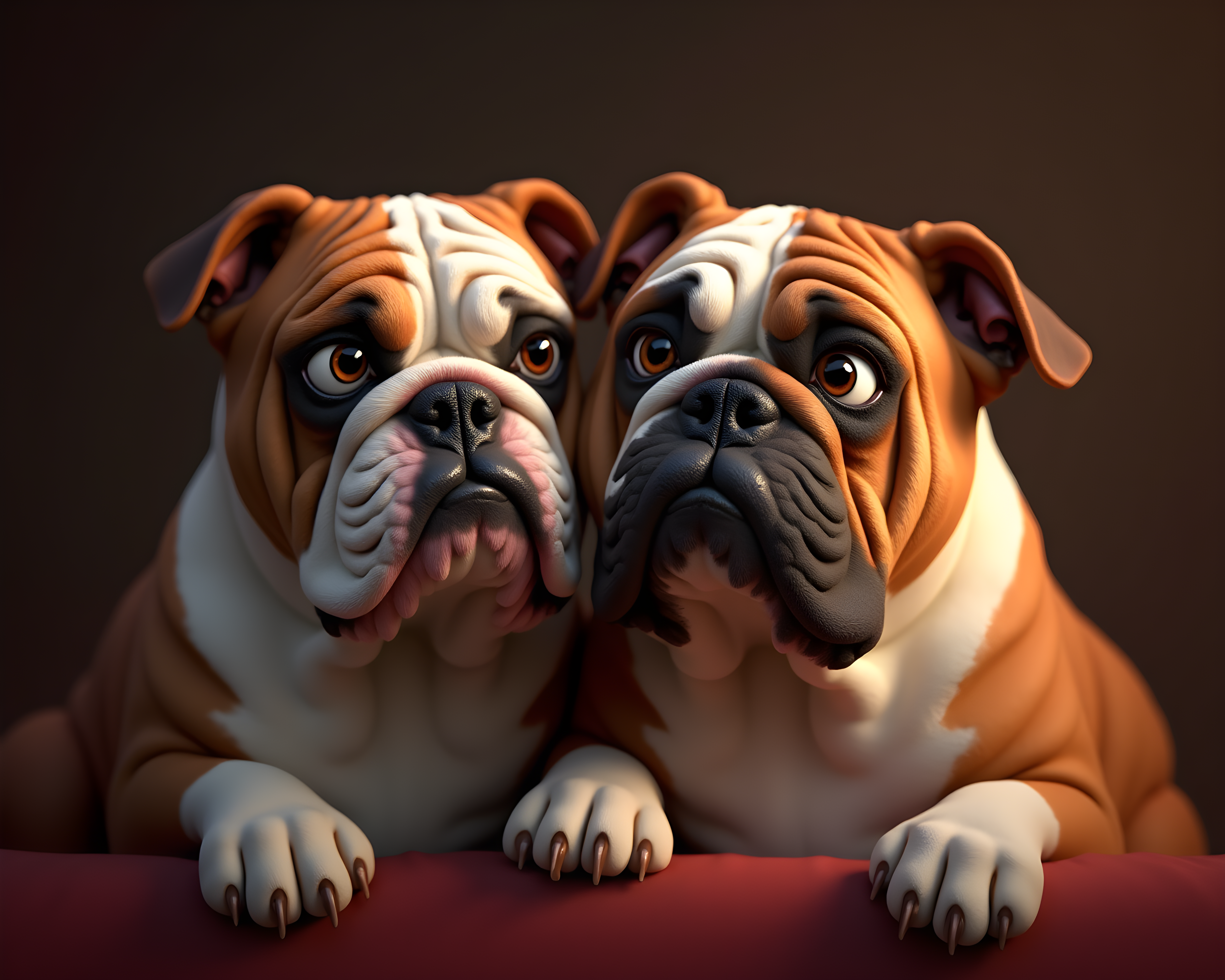 Duke Bulldog — 3D Render (Emotional)