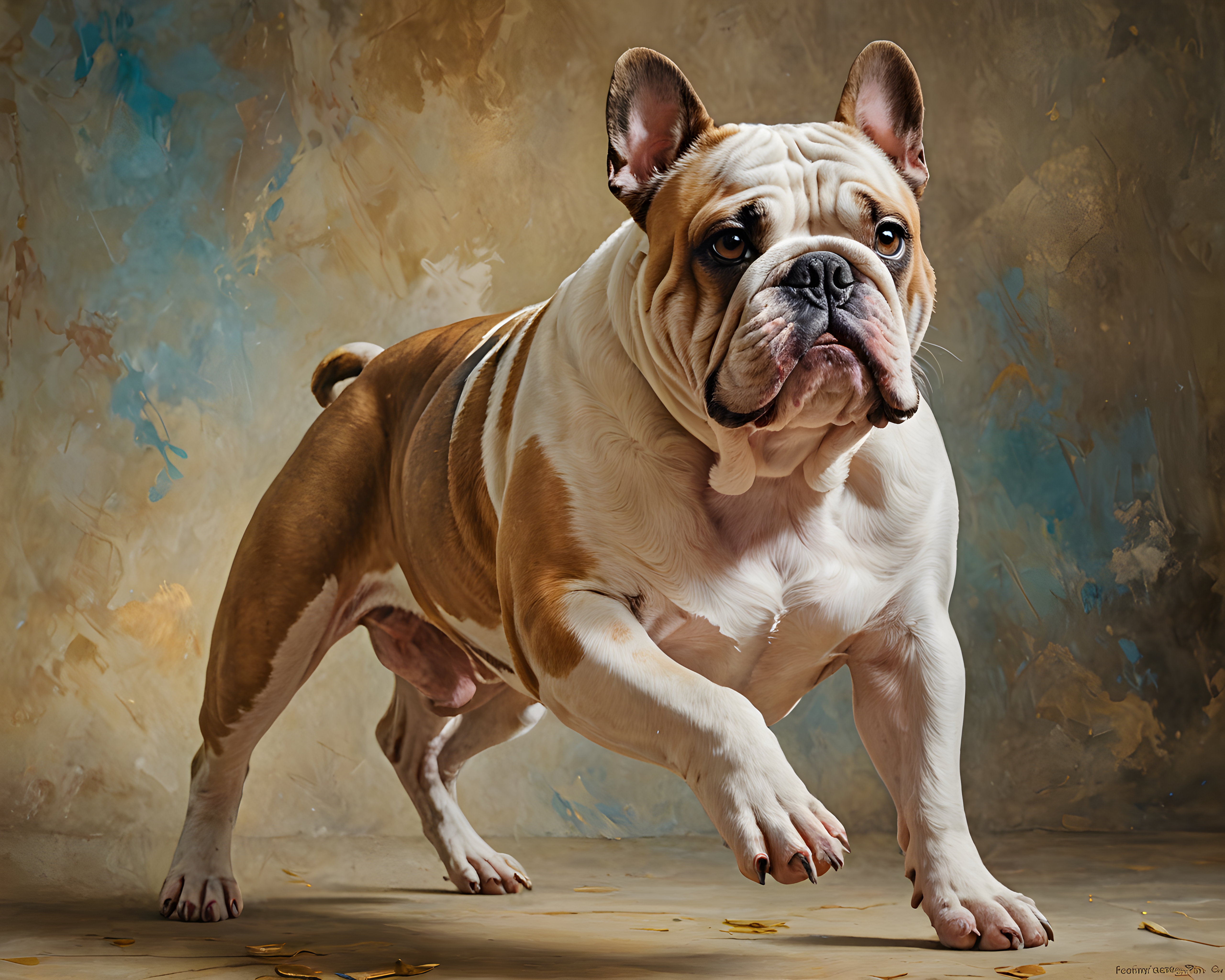 Duke Bulldog — Watercolor (Luxury)
