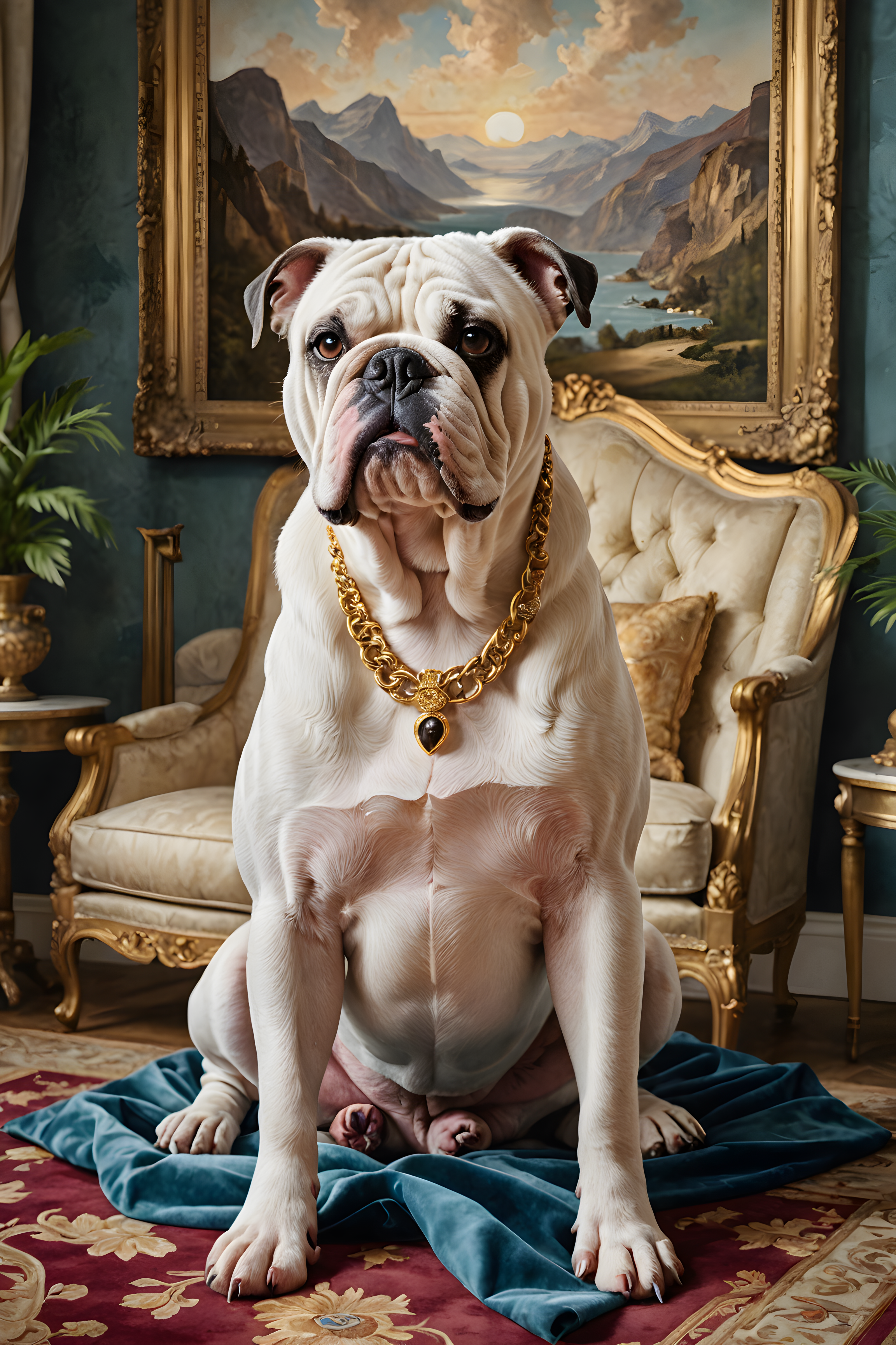 Duke Bulldog — Watercolor (Luxury)