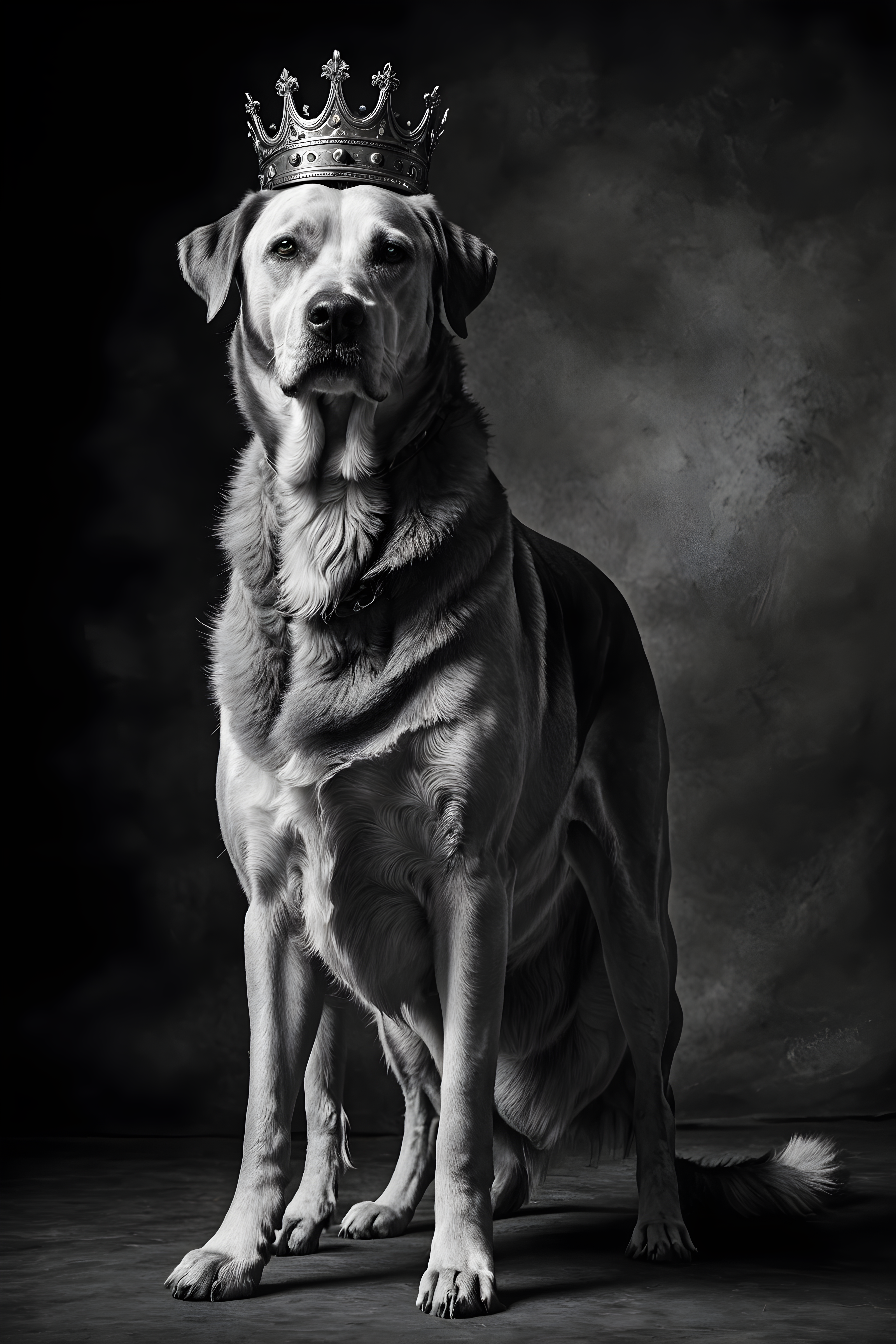 King Dog — Black & White (Motivational)