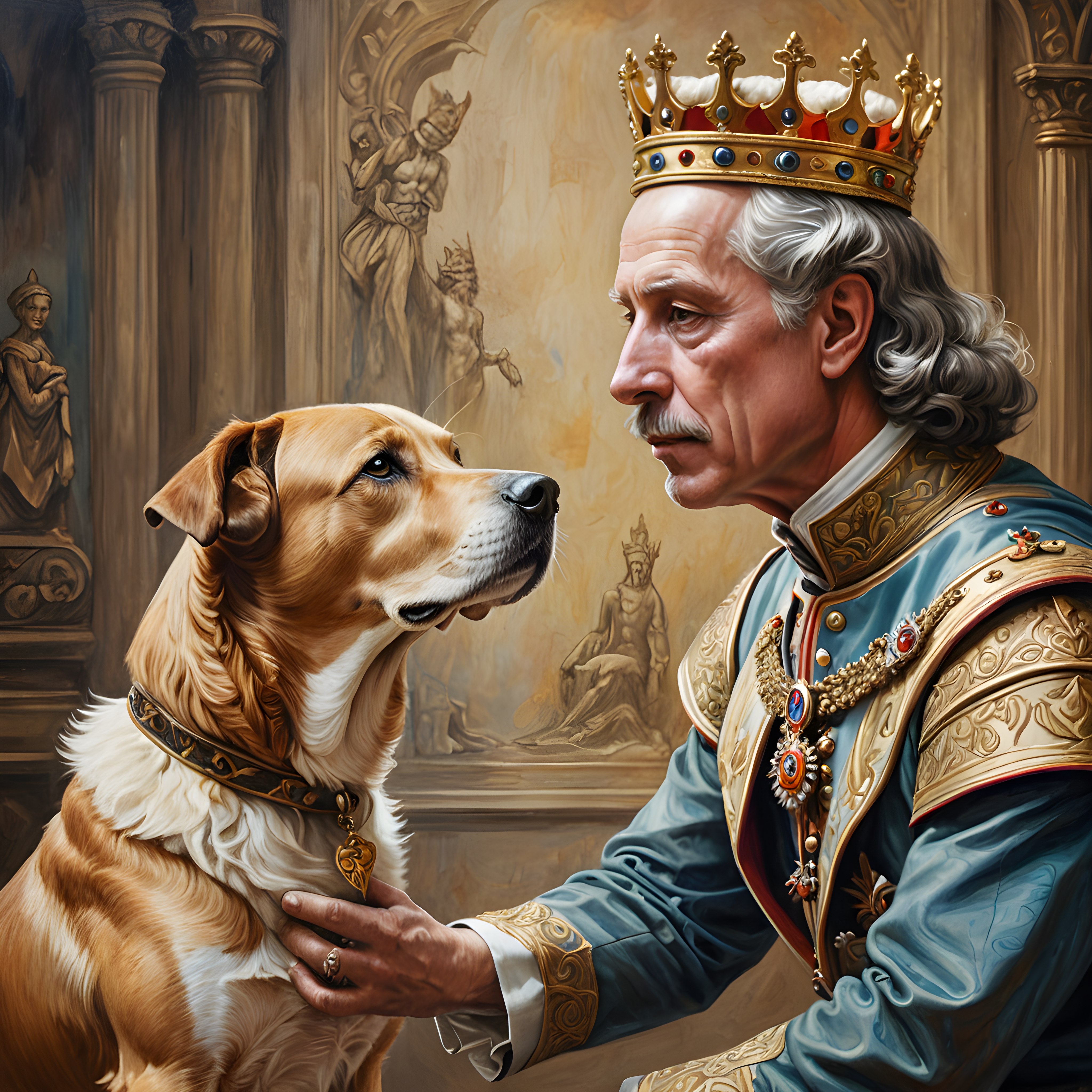 King Dog — Pencil Sketch (Fantasy)