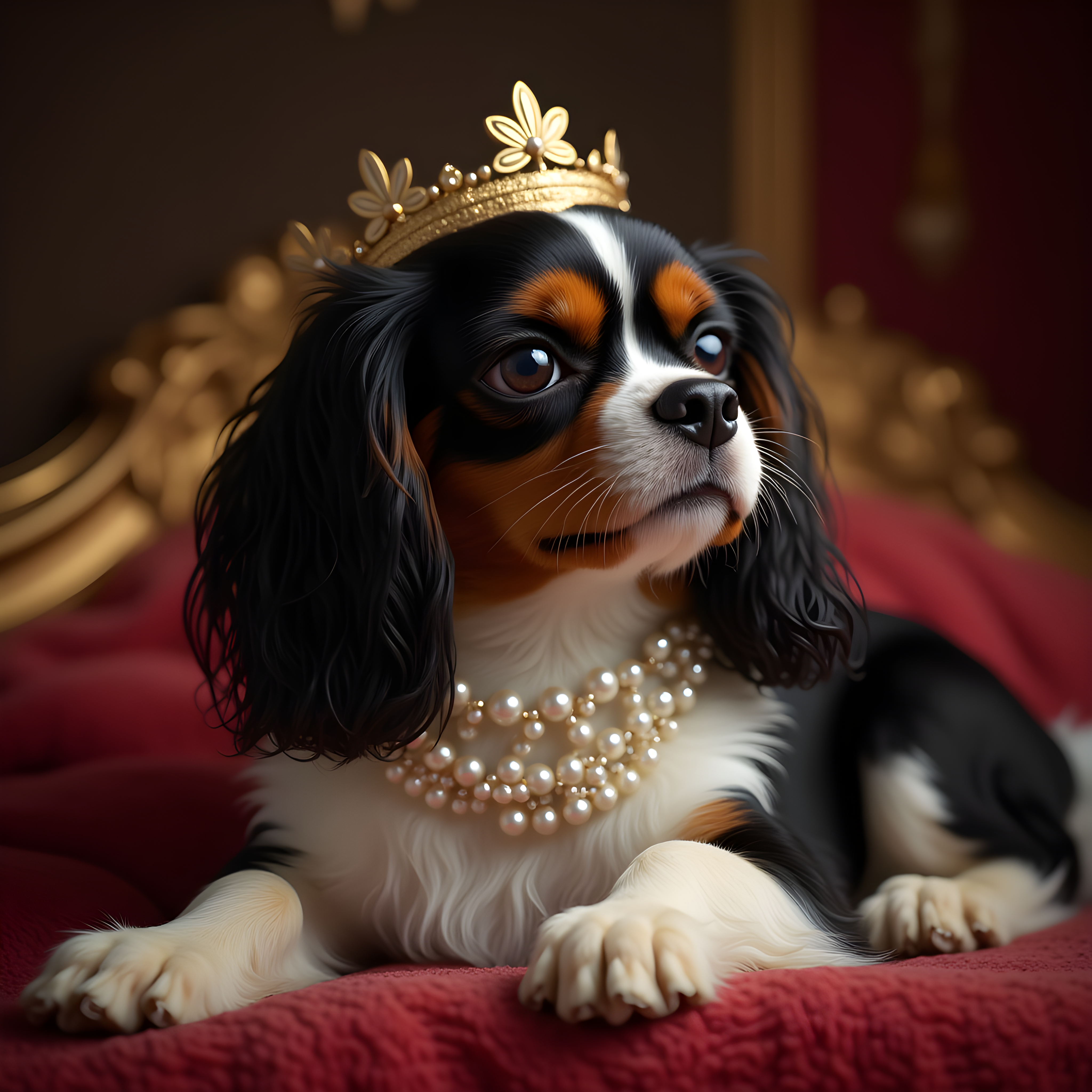Pearl Adorned Cavalier — Hyper-Realistic (Luxury)