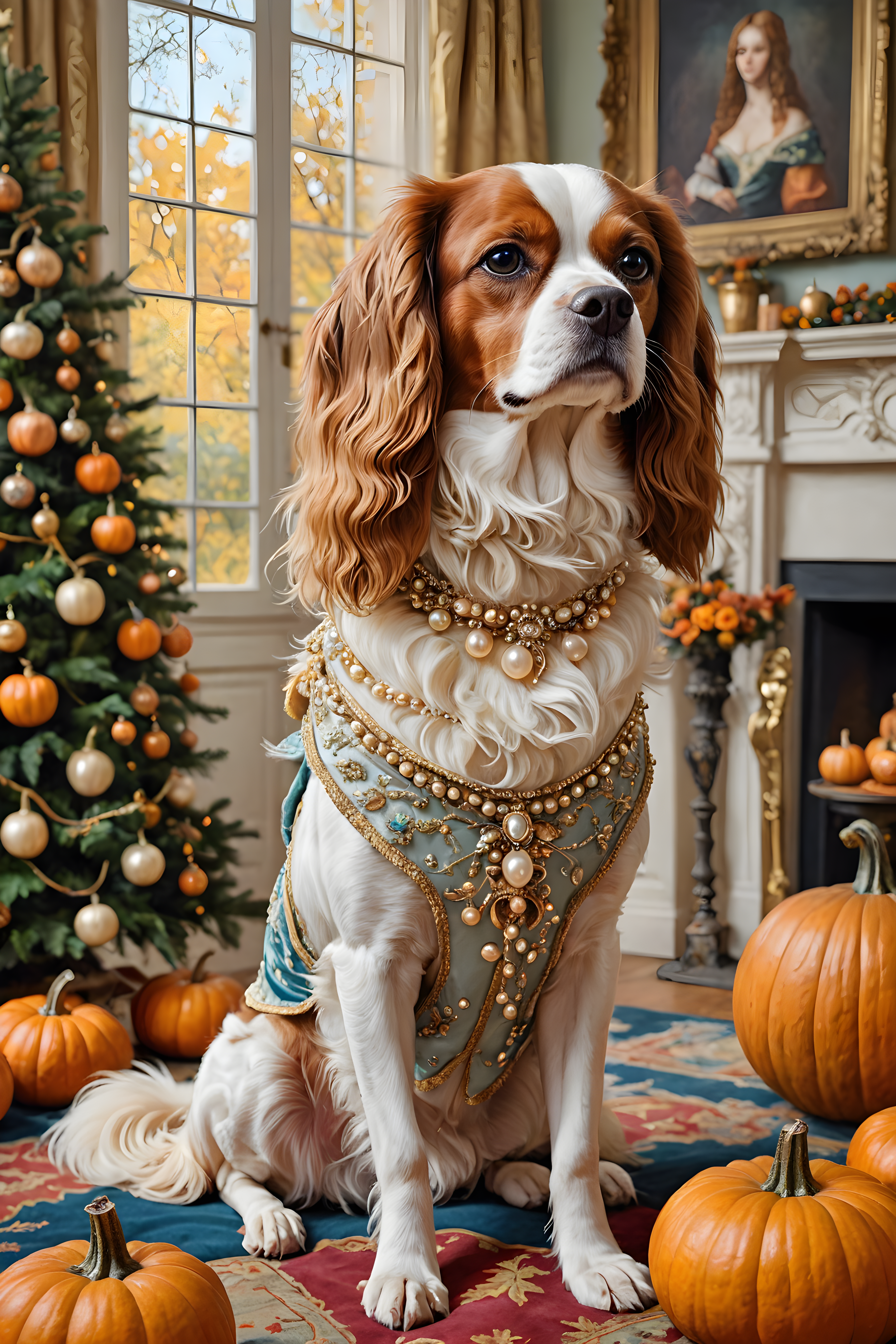 Pearl Adorned Cavalier — Modern Aesthetic (Seasonal)