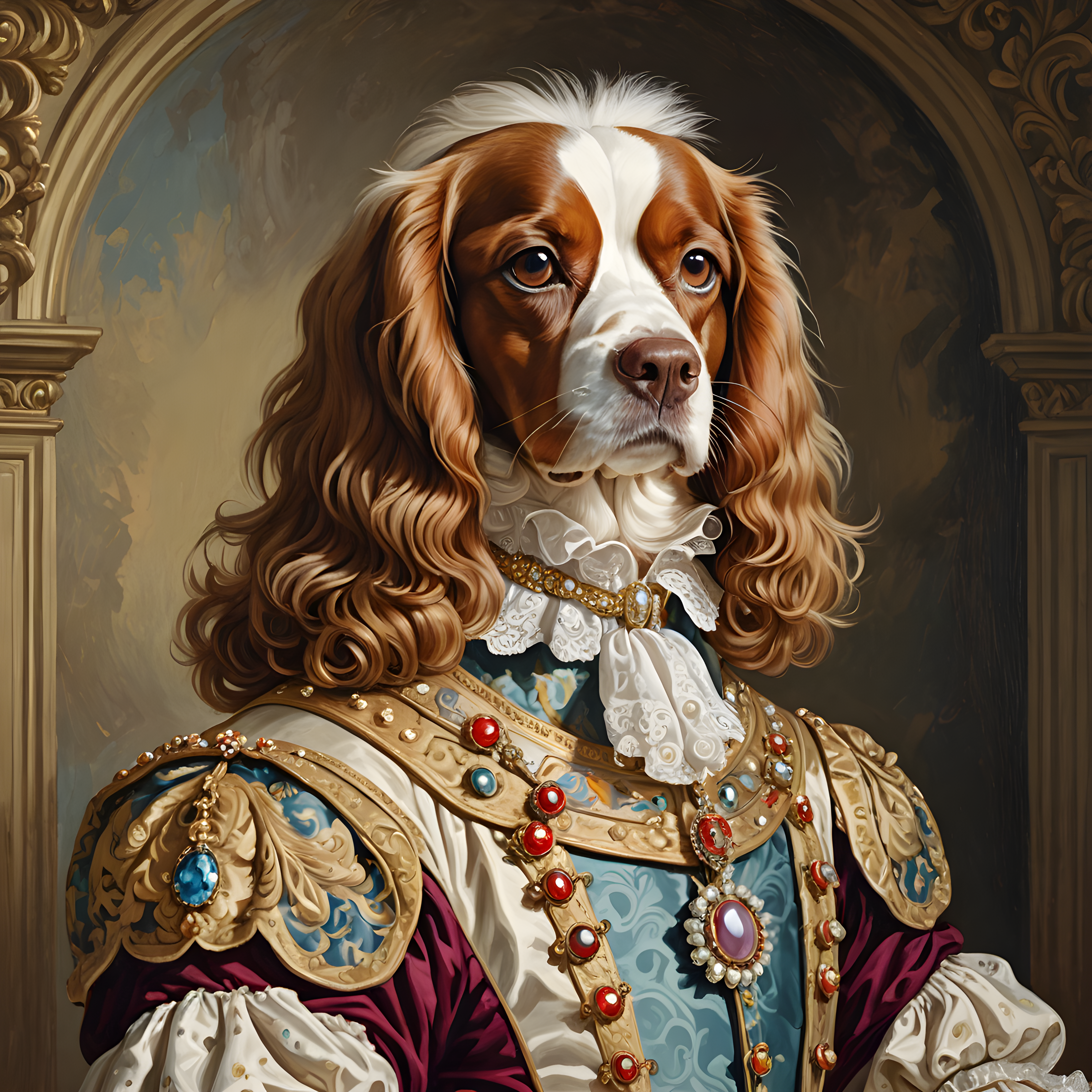 Pearl Adorned Cavalier — Retro (Romantic)