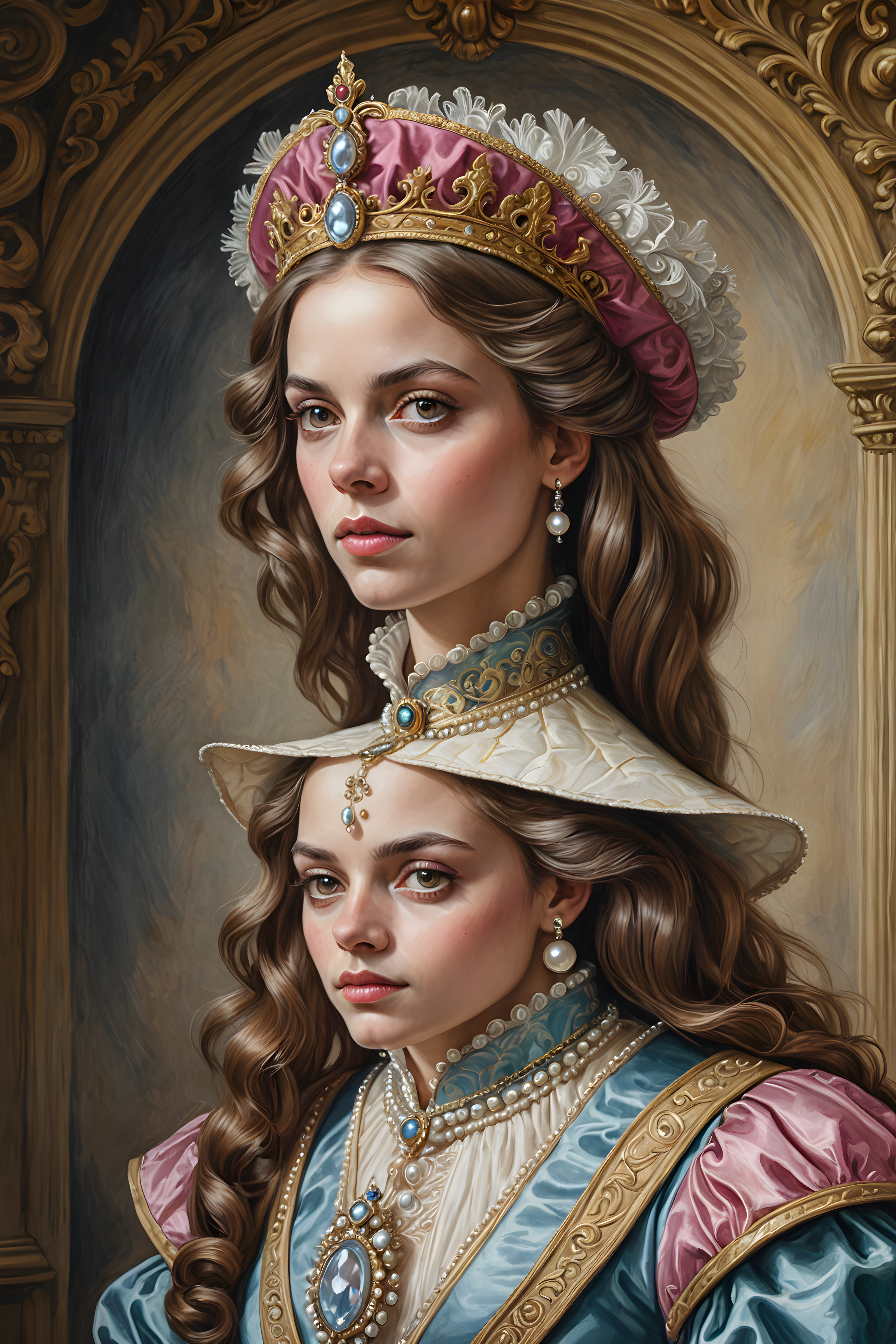 Pearl Adorned Cavalier — Pencil Sketch (Fantasy)