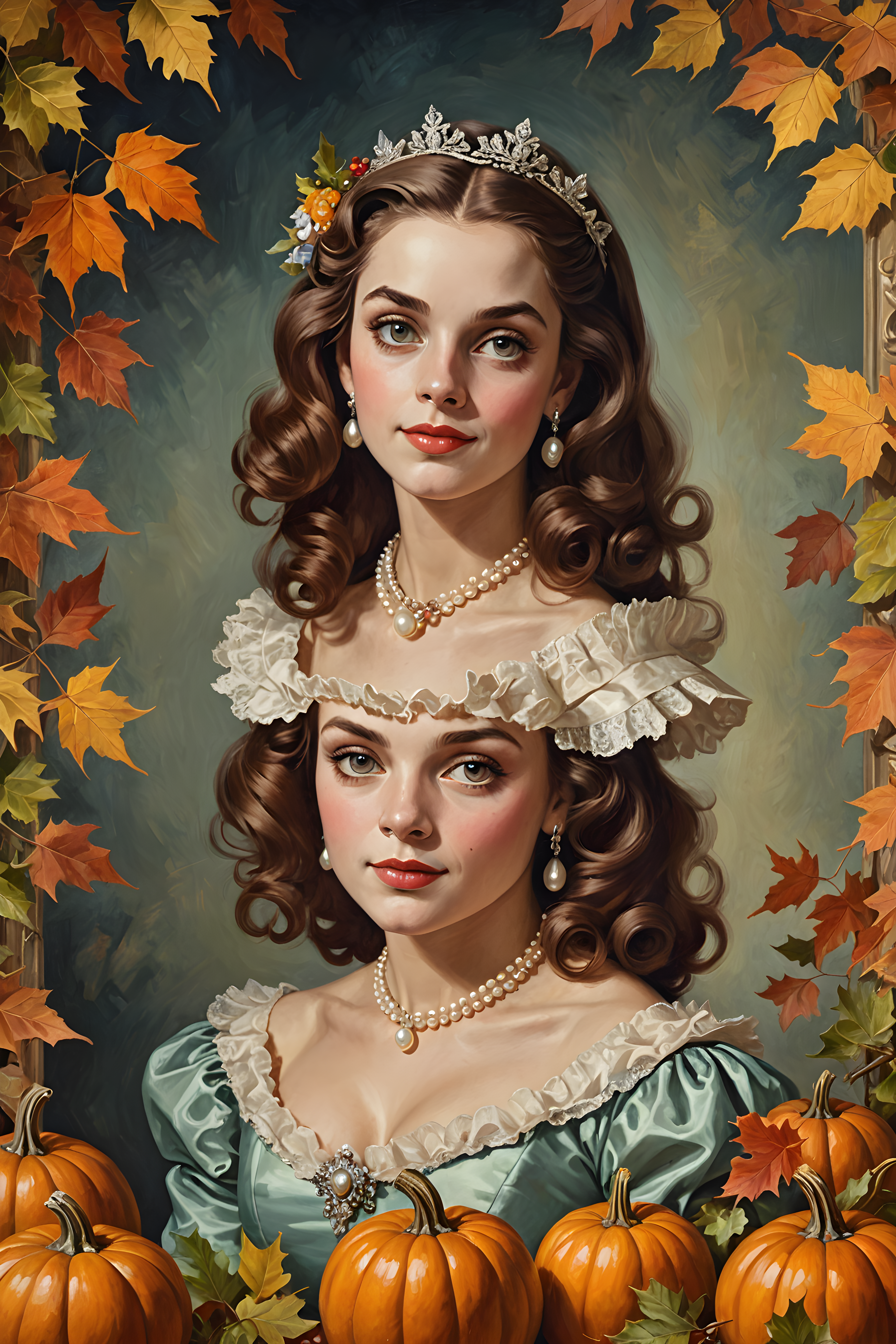 Pearl Adorned Cavalier — Vintage Poster (Seasonal)