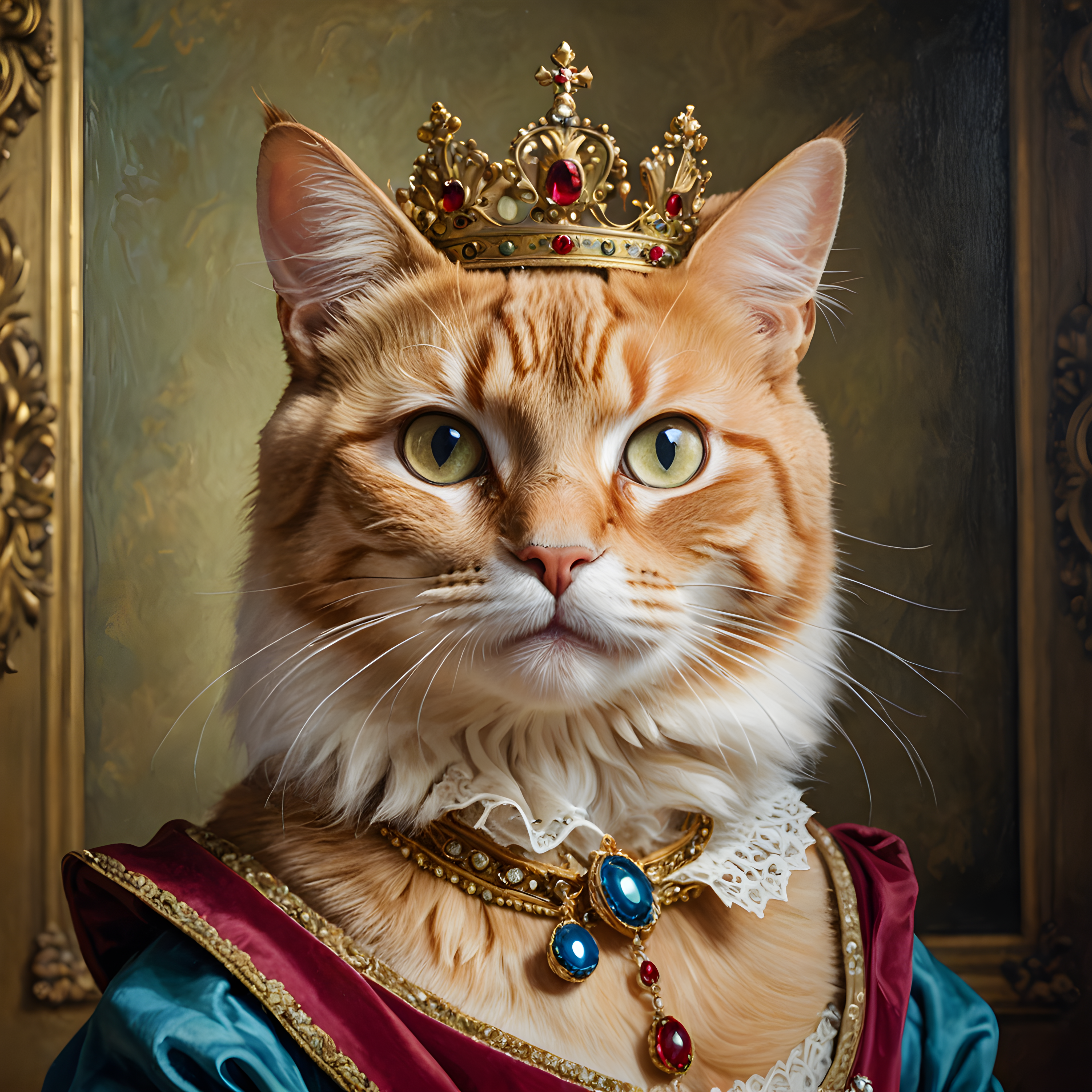Queen Cat — Funny (Playful)