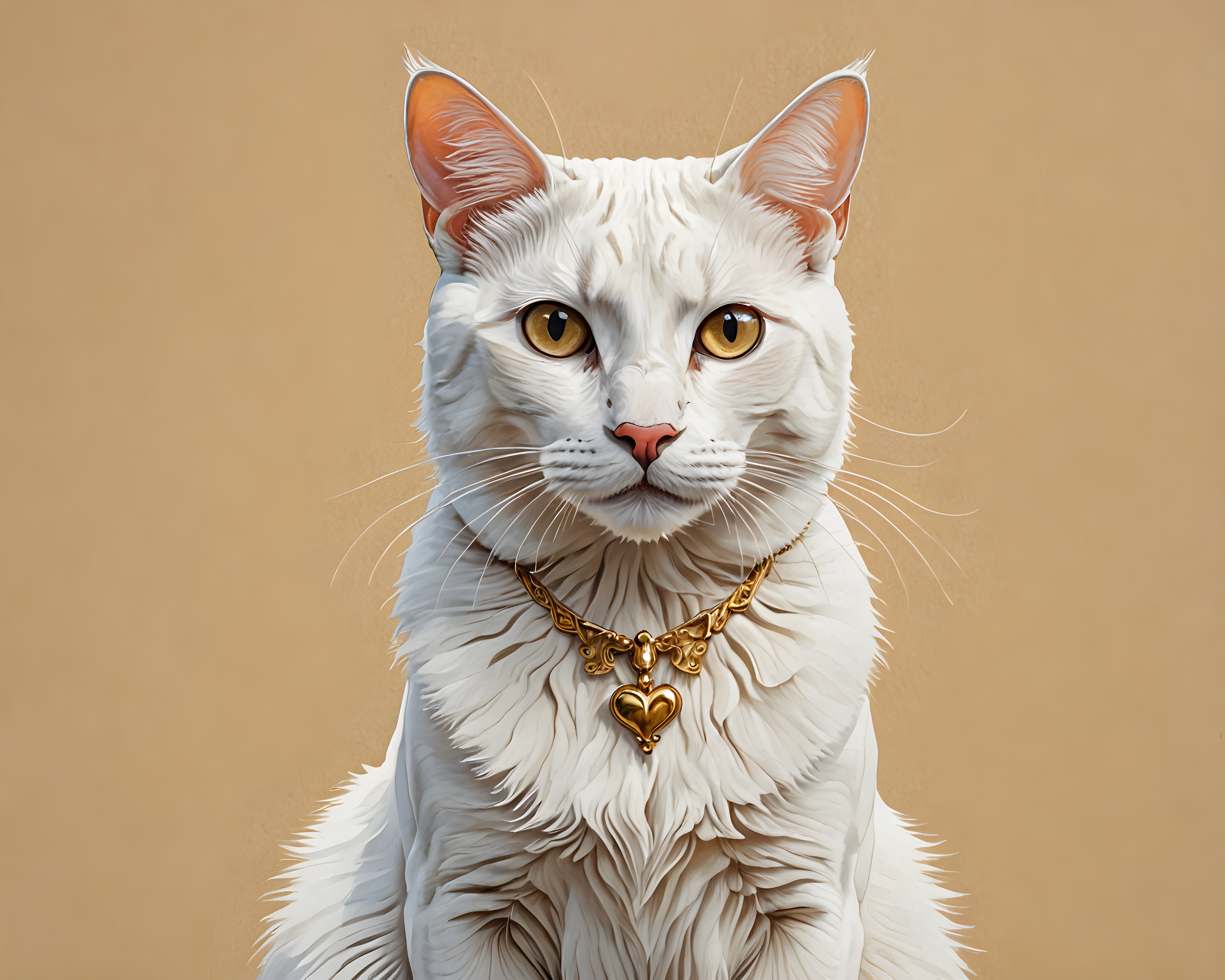 Queen Cat — Minimalist Line Art (Romantic)