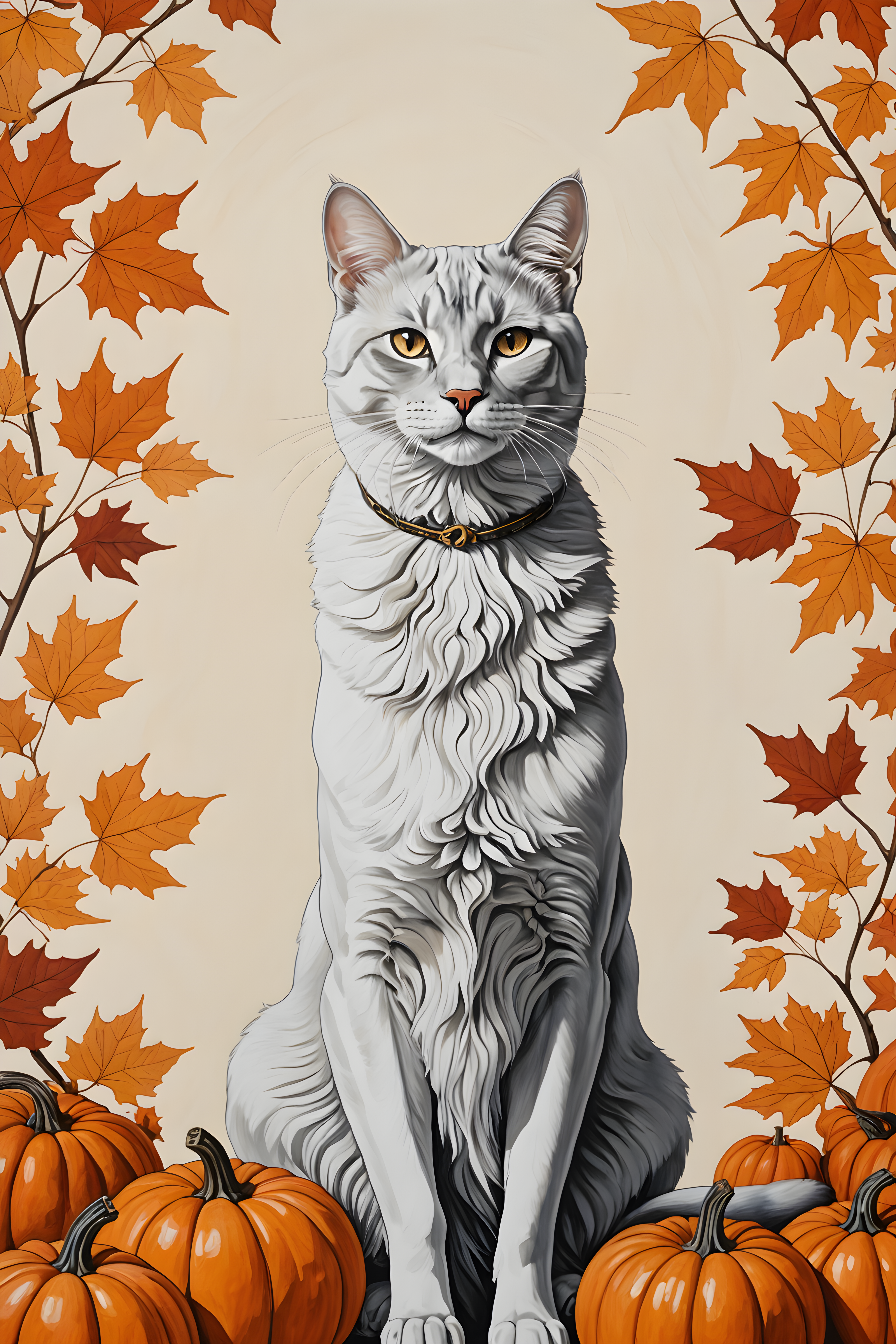 Queen Cat — Minimalist Line Art (Seasonal)