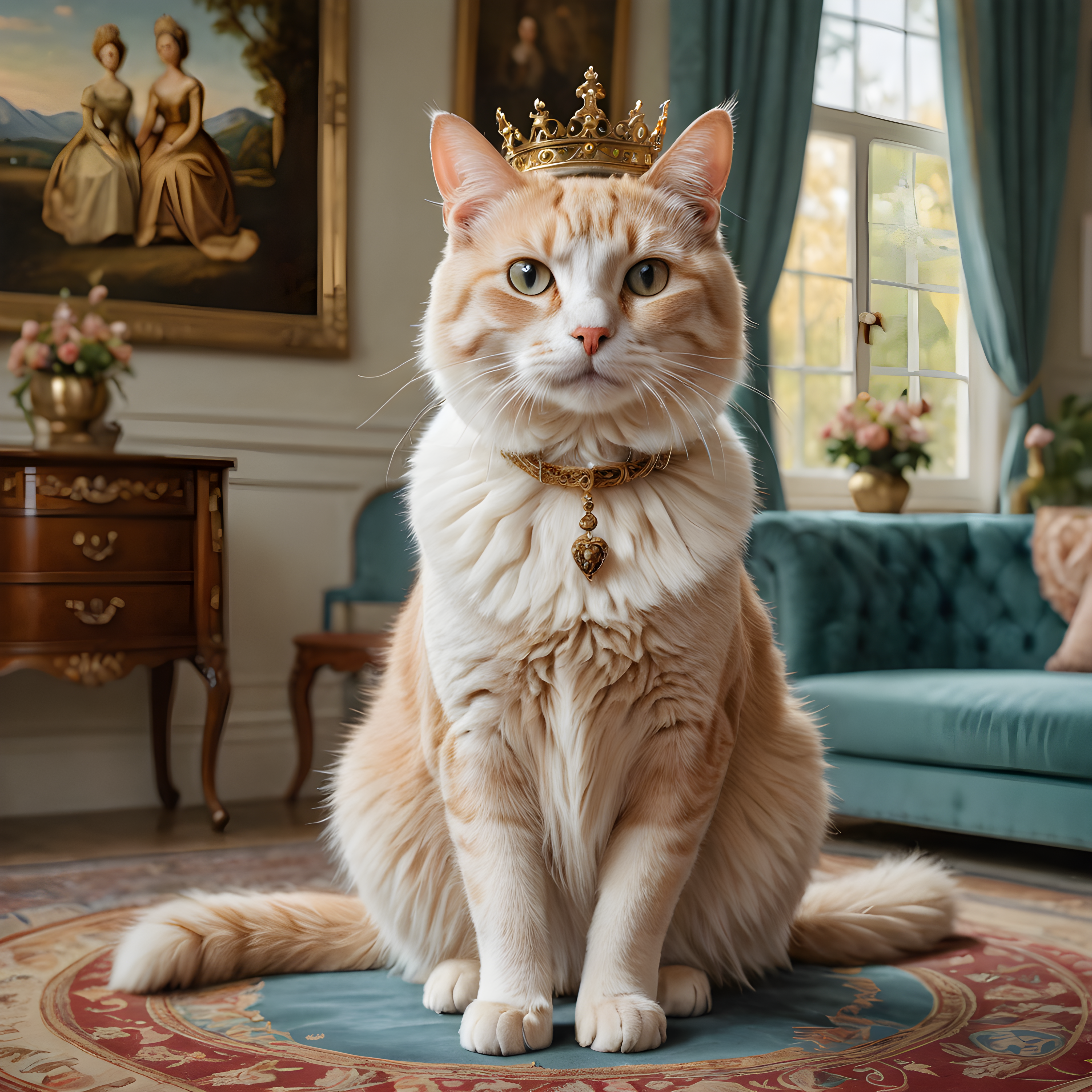Queen Cat — Modern Aesthetic (Romantic)