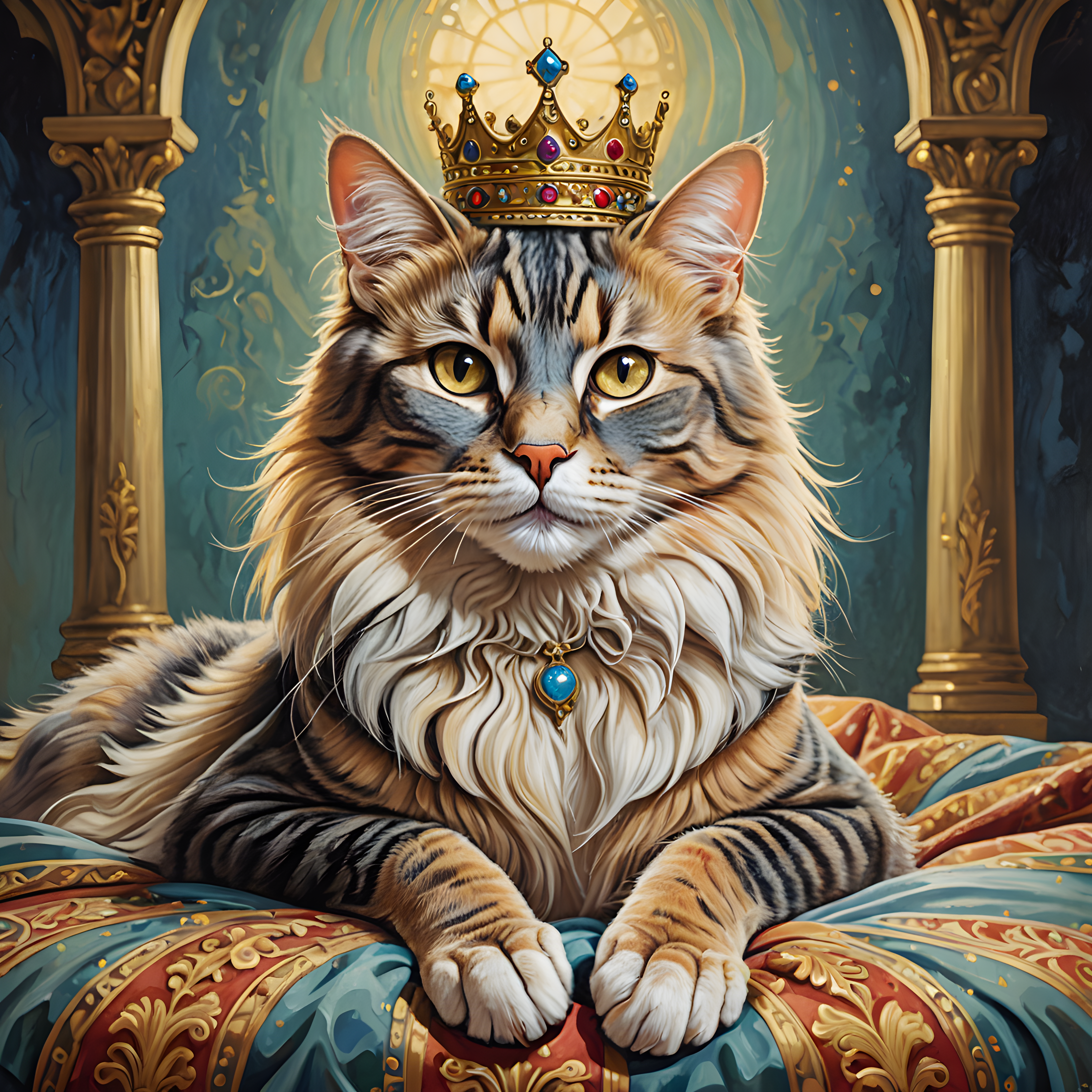 Queen Cat — Retro (Fantasy)