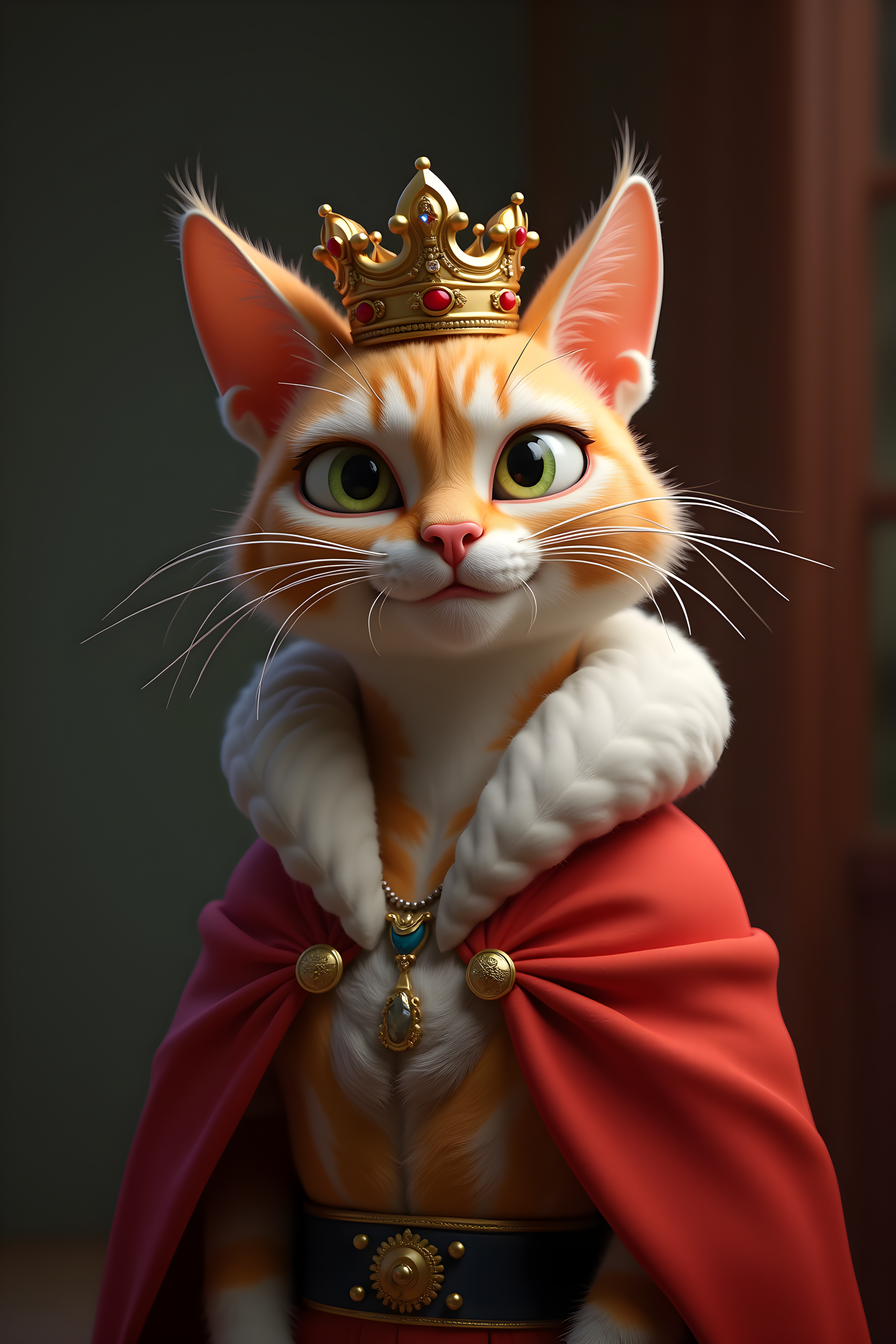 Queen Cat — 3D Render (Savage)