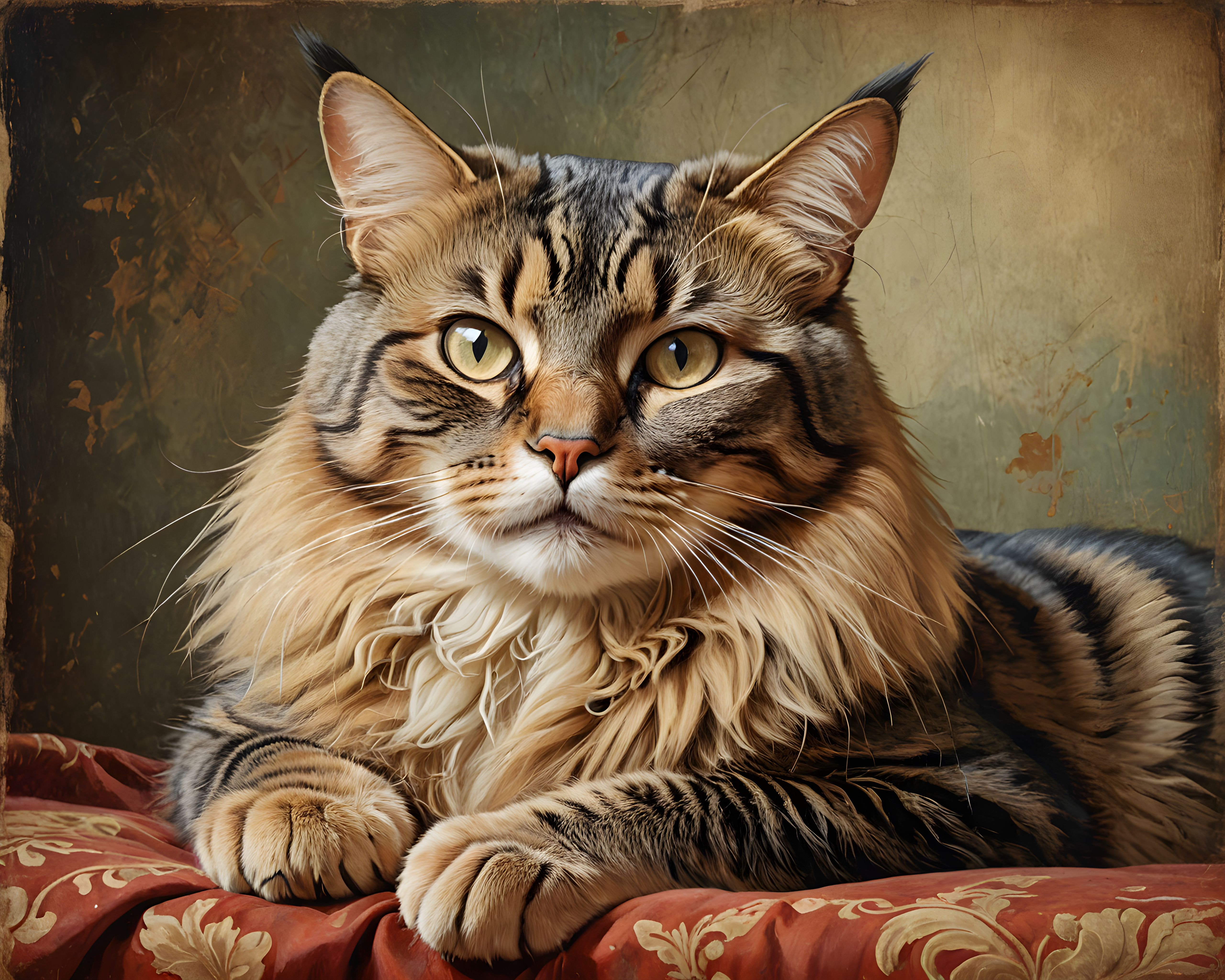 Queen Cat — Vintage Poster (Energetic)
