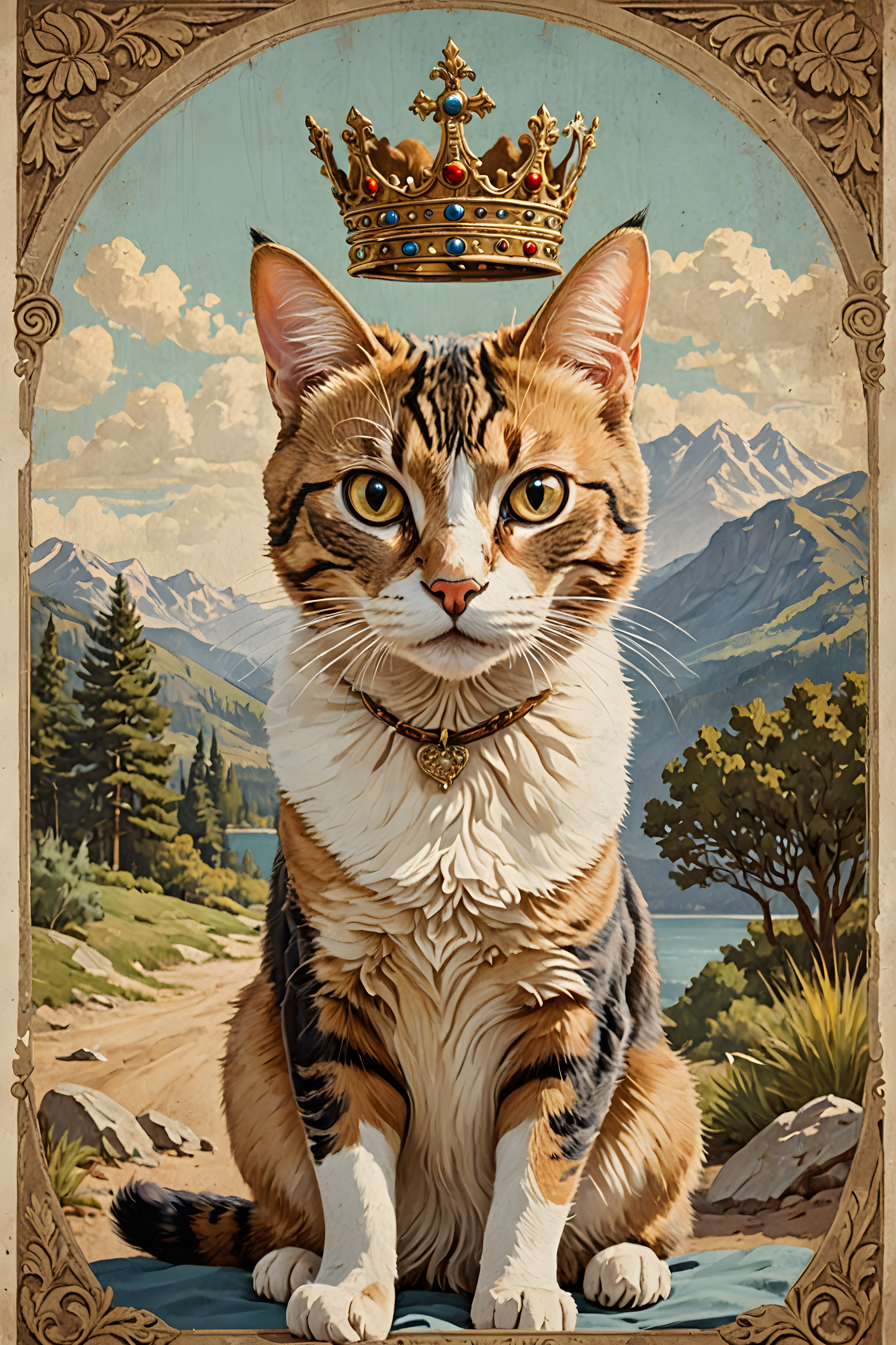 Queen Cat — Vintage Poster (Savage)