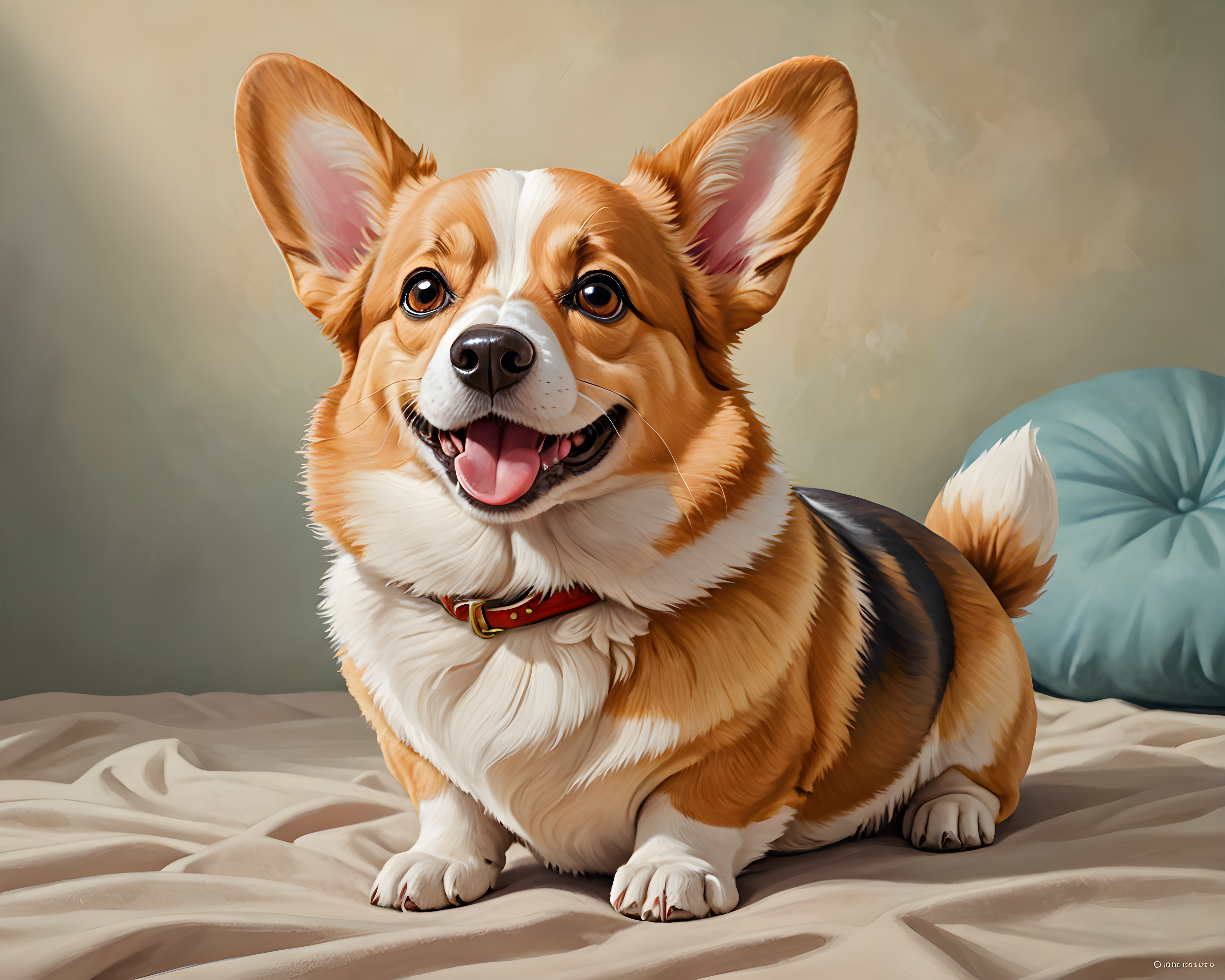 Royal Corgi — Cartoon / Kawaii (Happy)