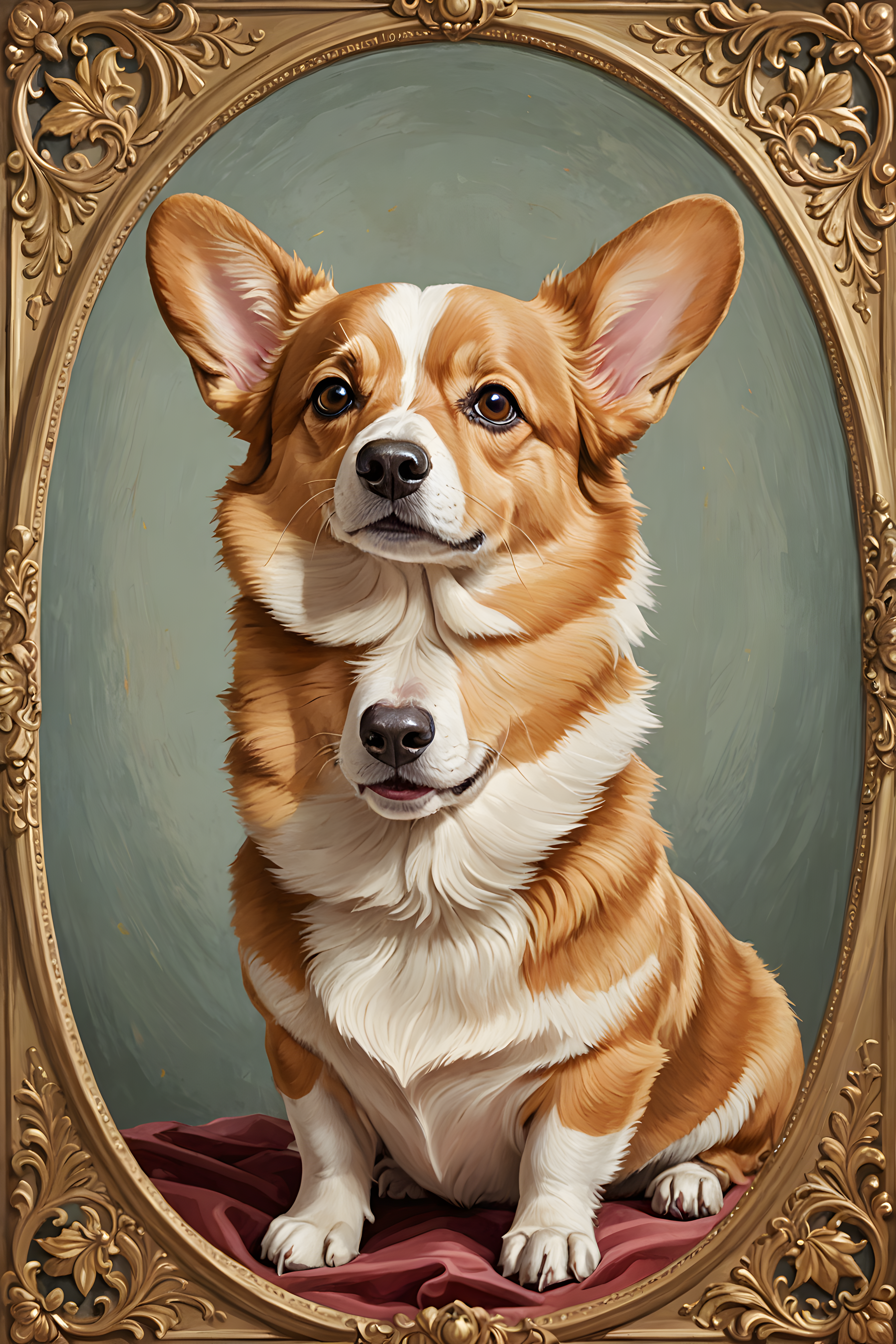 Royal Corgi — Line Art (Cute)